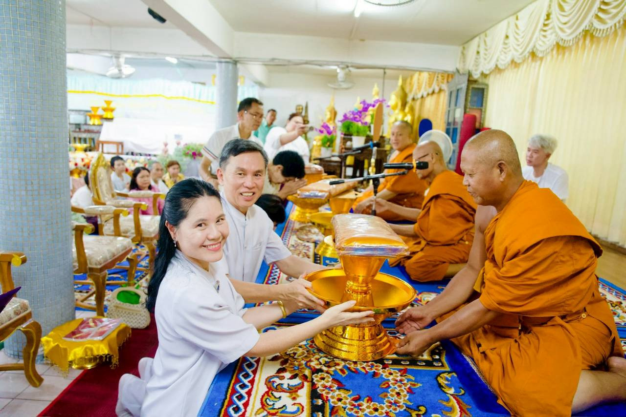 ภาพร่วมพิธีกรรมวัดศรีธรรมาราม