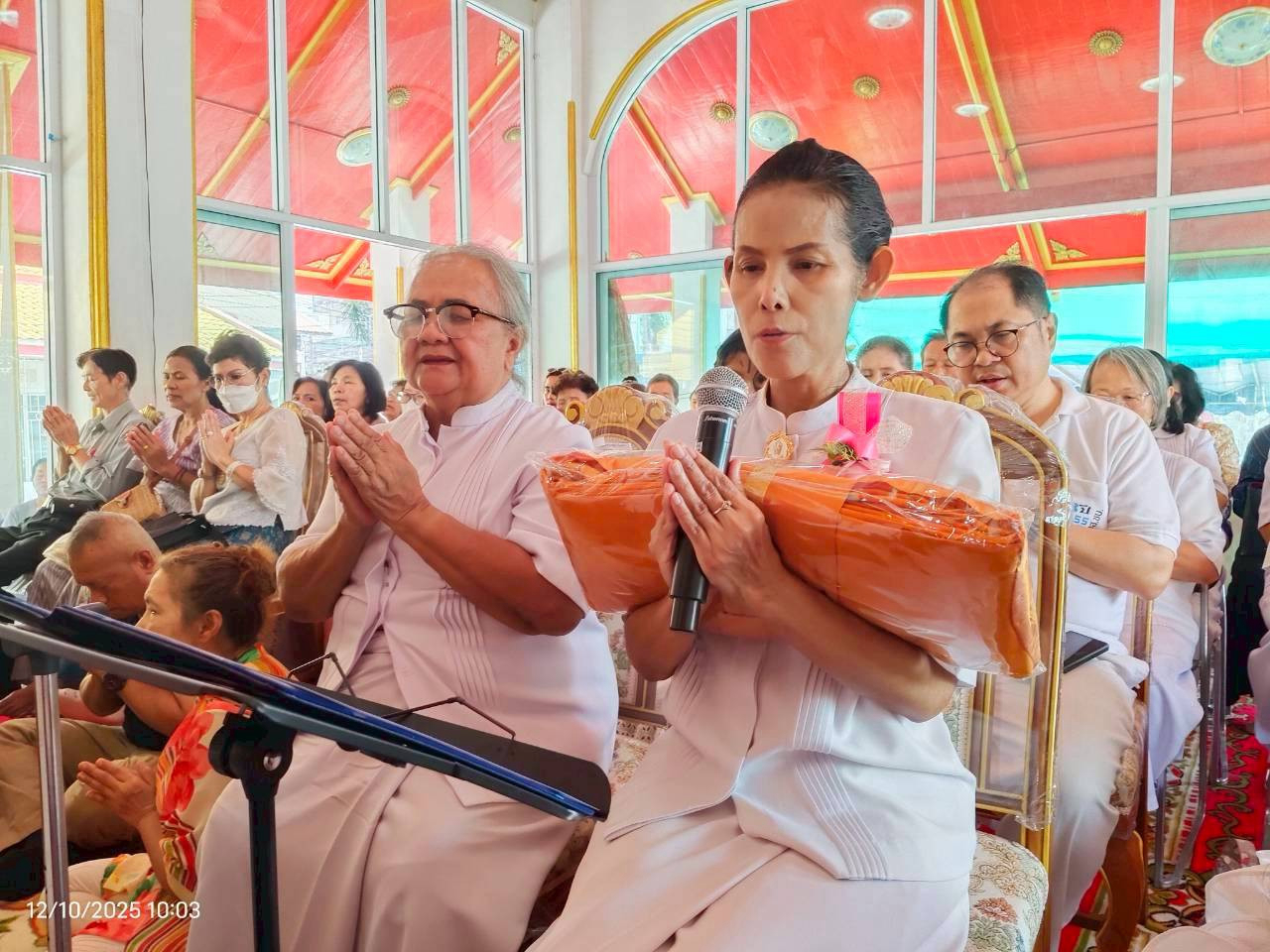 ภาพกล่าวคำถวายกฐินวัดราษฎร์บำรุง