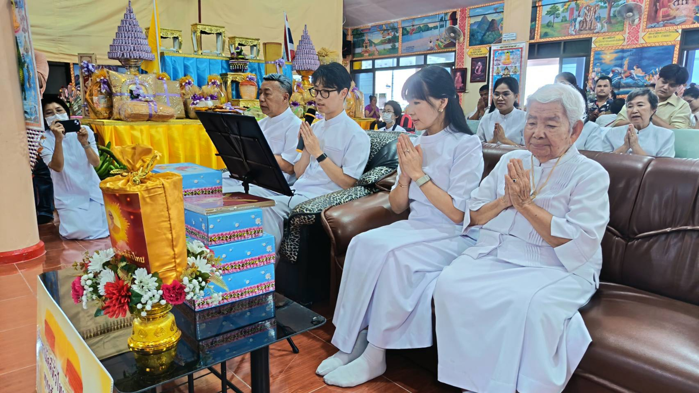 ภาพกล่าวคำถวายกฐินวัดโป่งสะเก็ด