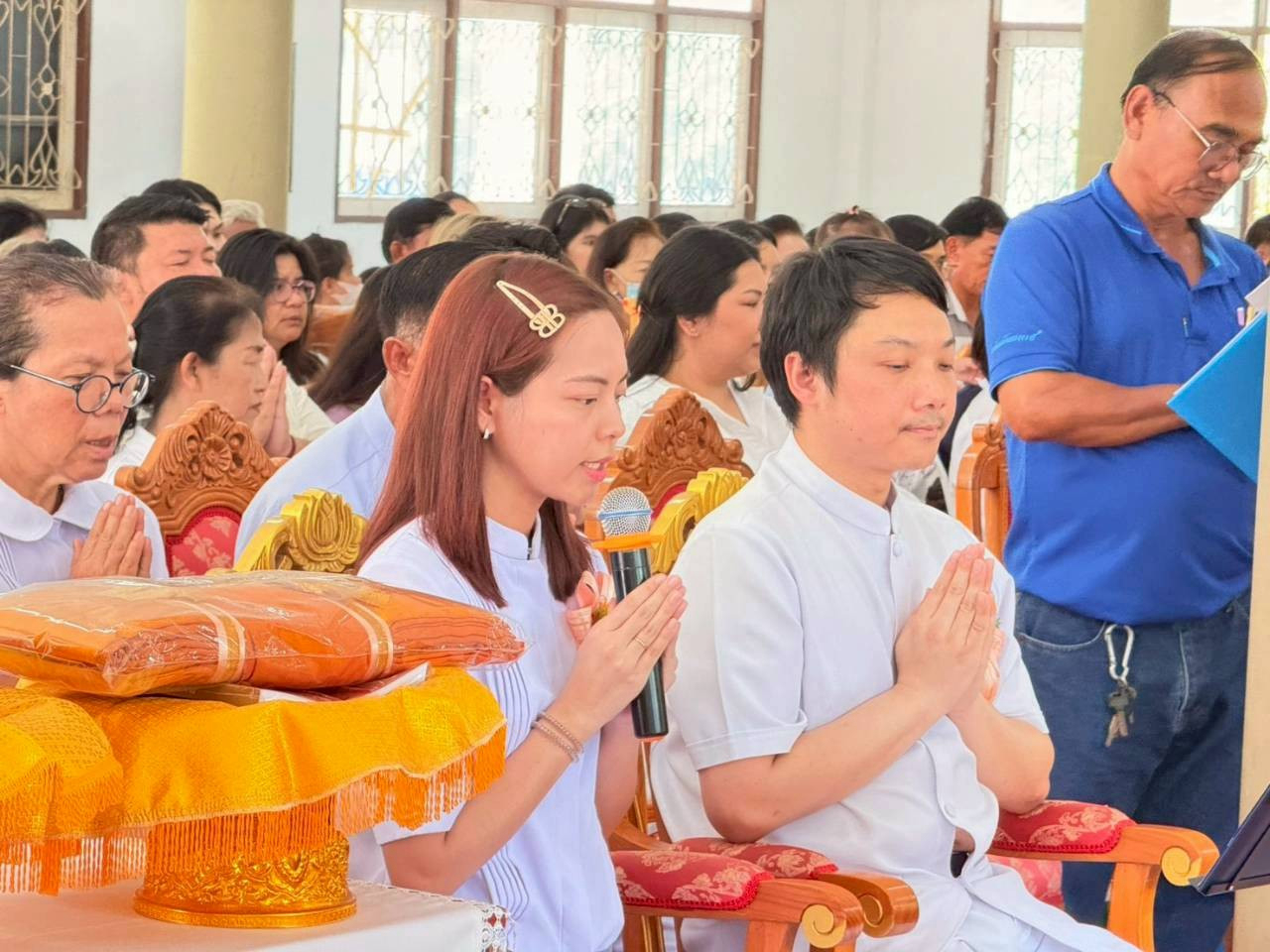 ภาพกล่าวคำถวายกฐินวัดอ่างกระพงศ์