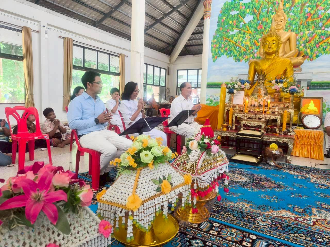 ภาพกล่าวคำถวายกฐินวัดบ่อน้ำซับ