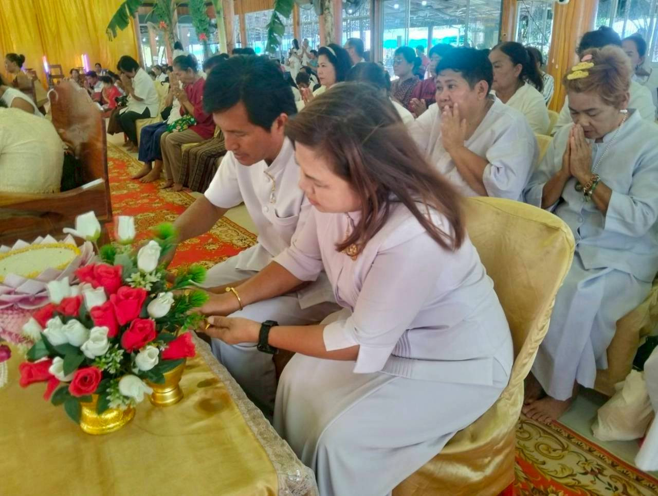 ภาพร่วมพิธีกรรมวัดสำเภาทอง