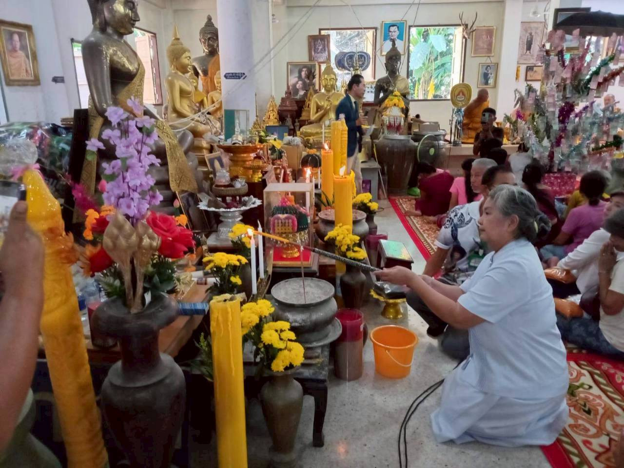 ภาพร่วมพิธีกรรมวัดวังรีคีรีวันวนาราม