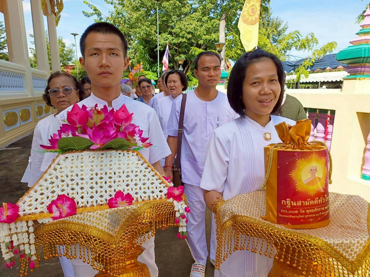 ภาพร่วมพิธีกรรมวัดท้ายเชิด