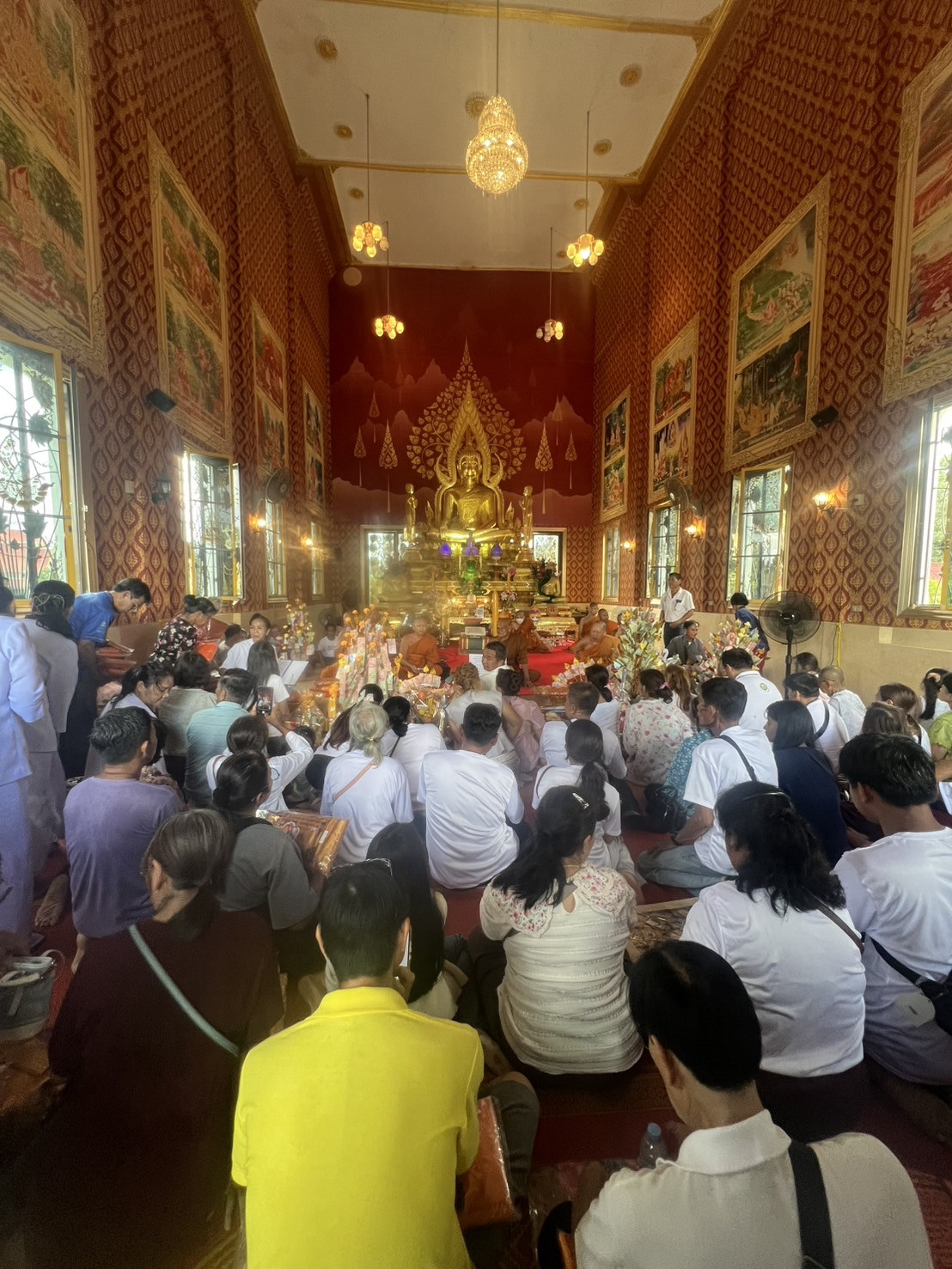 ภาพร่วมพิธีกรรมวัดโนนฝาวพุทธาราม