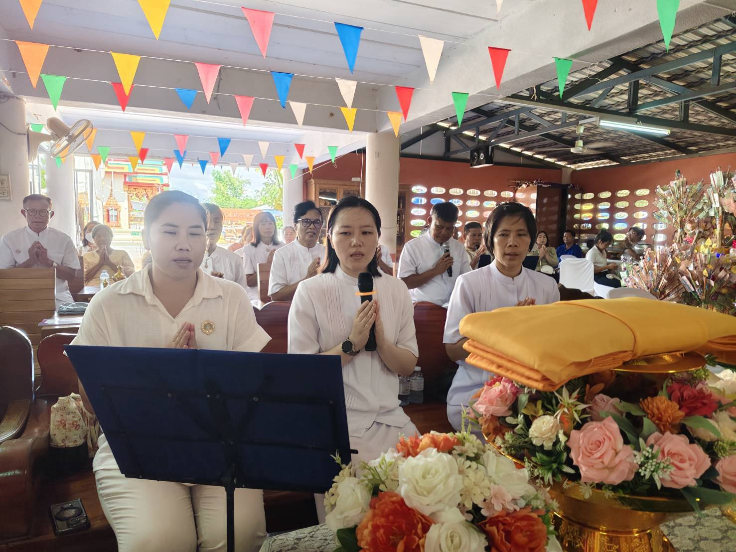 ภาพกล่าวคำถวายกฐินวัดประเถท