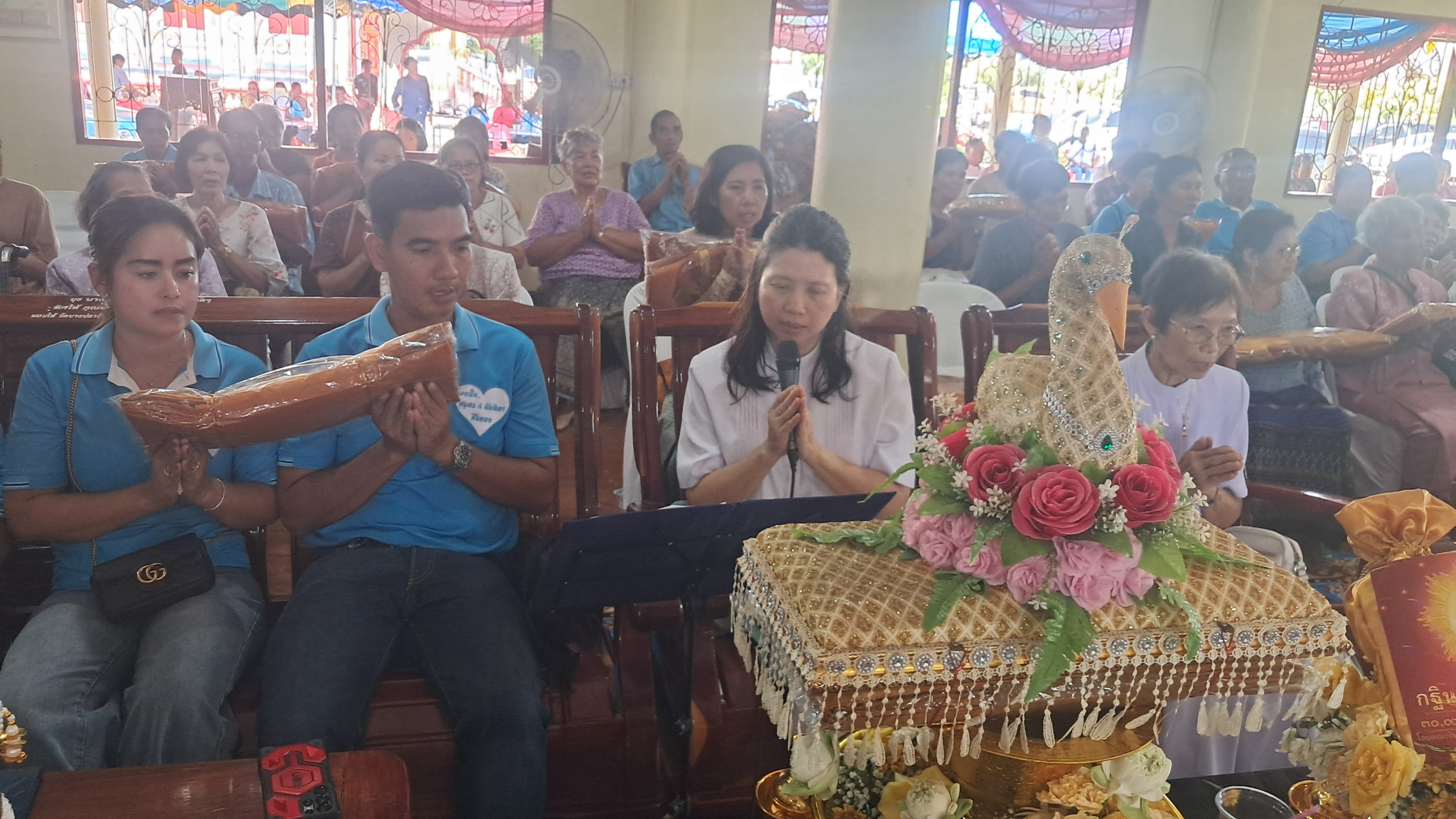 ภาพกล่าวคำถวายกฐินวัดบางปลาร้า