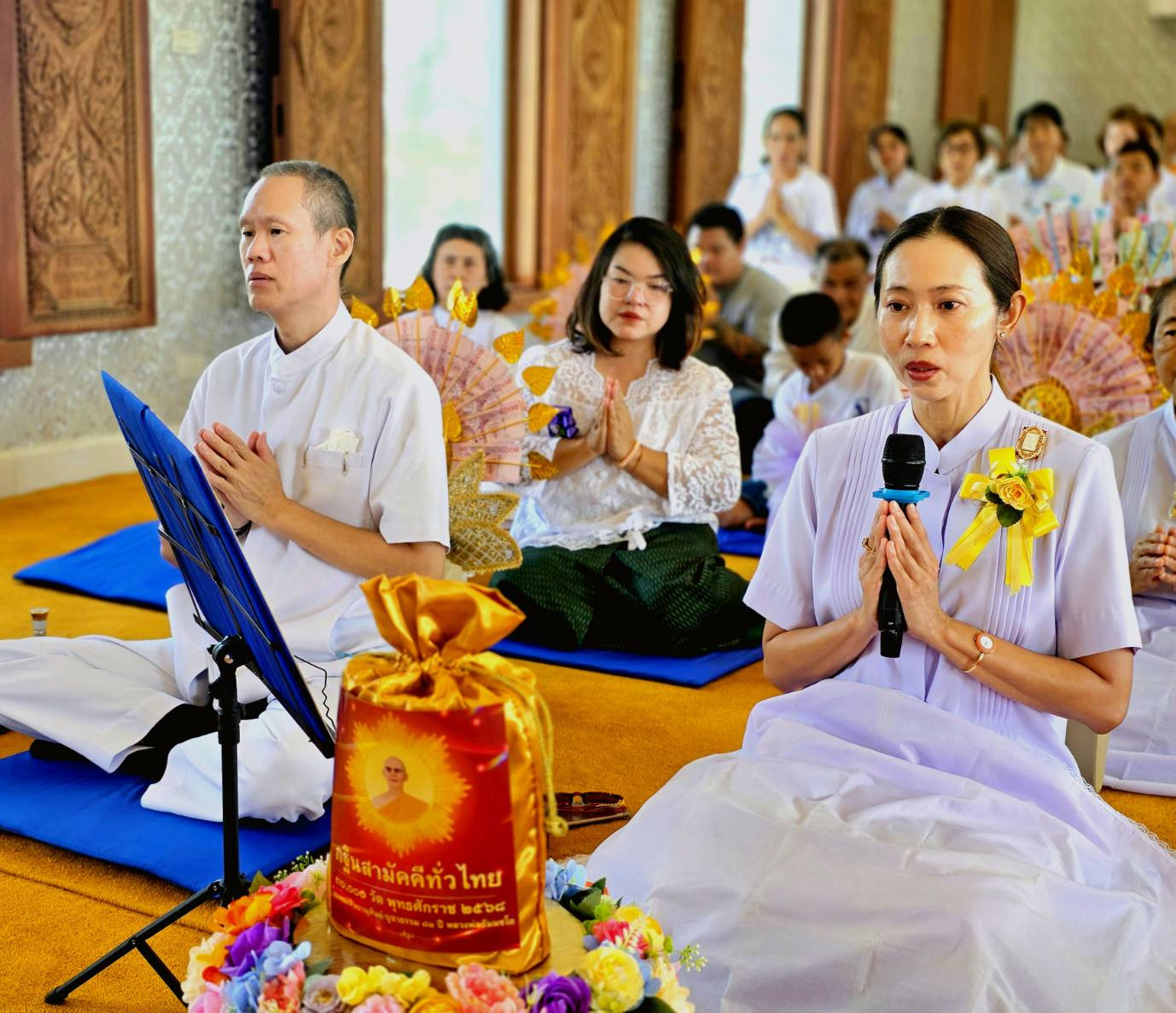 ภาพกล่าวคำถวายกฐินวัดกองเงินเวฬุวัน