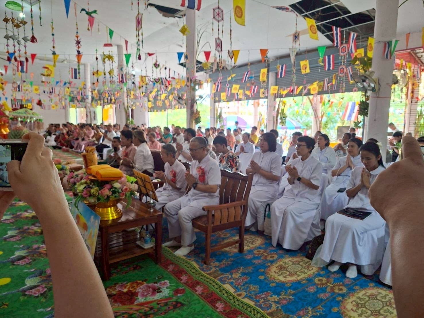 ภาพร่วมพิธีกรรมสำนักสงฆ์พุทธานุภาพบุปผาราม