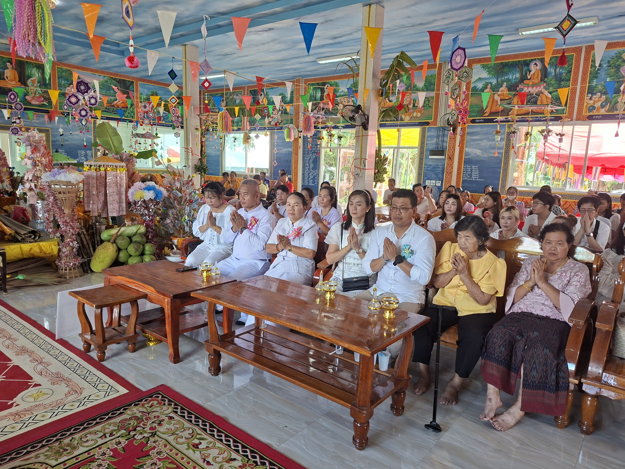 ภาพร่วมพิธีกรรมวัดวังตะเคียน (บ้านคลองนางลิง)