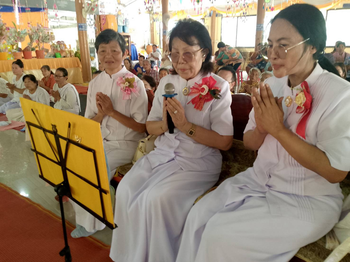 ภาพกล่าวคำถวายกฐินที่พักสงฆ์หนองหอยเก่า