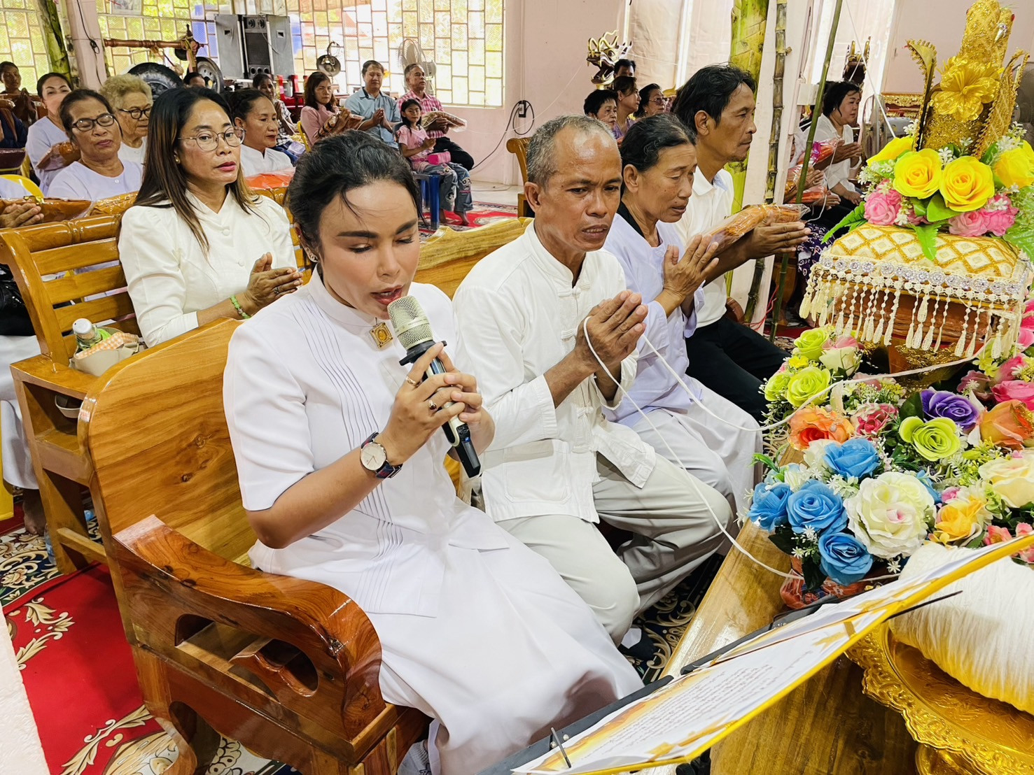 ภาพกล่าวคำถวายกฐินสำนักสงฆ์นาคลองกลาง