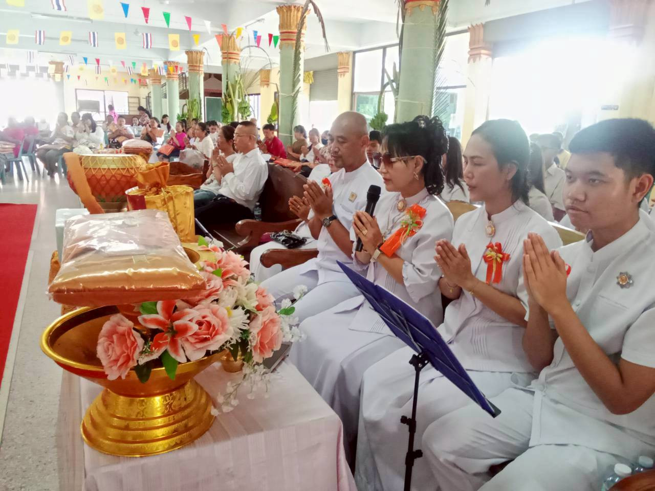 ภาพกล่าวคำถวายกฐินวัดทุ่งแฝก