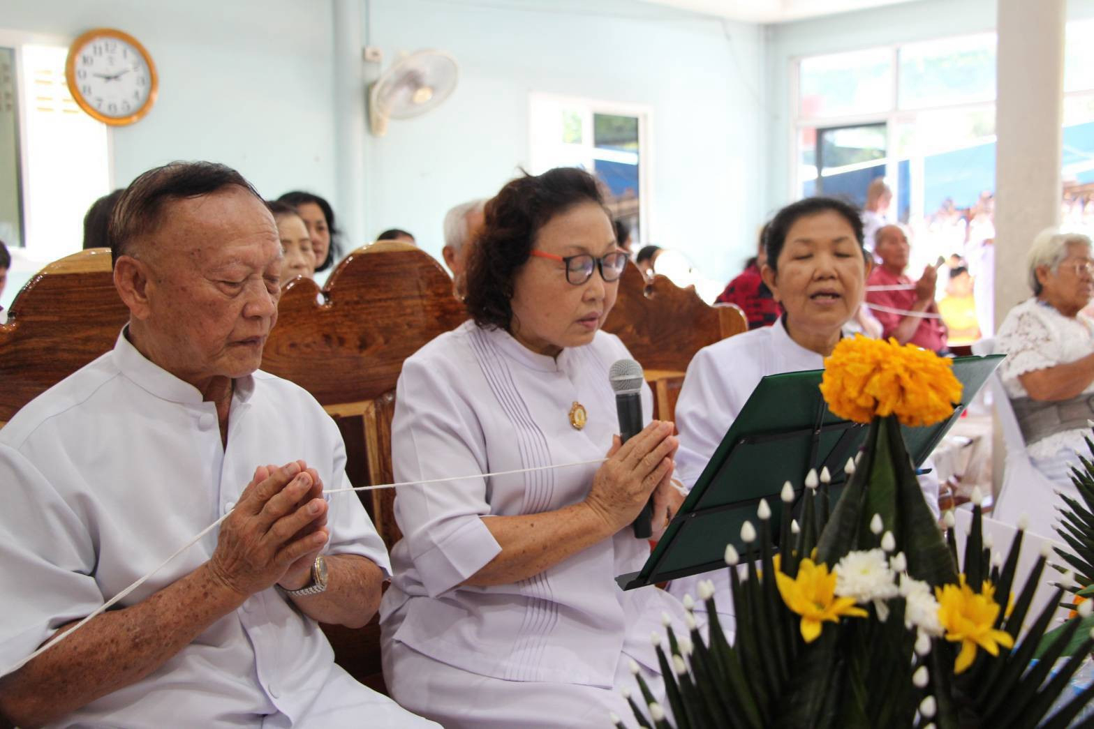 ภาพกล่าวคำถวายกฐินสำนักสงฆ์อ่างเงิน