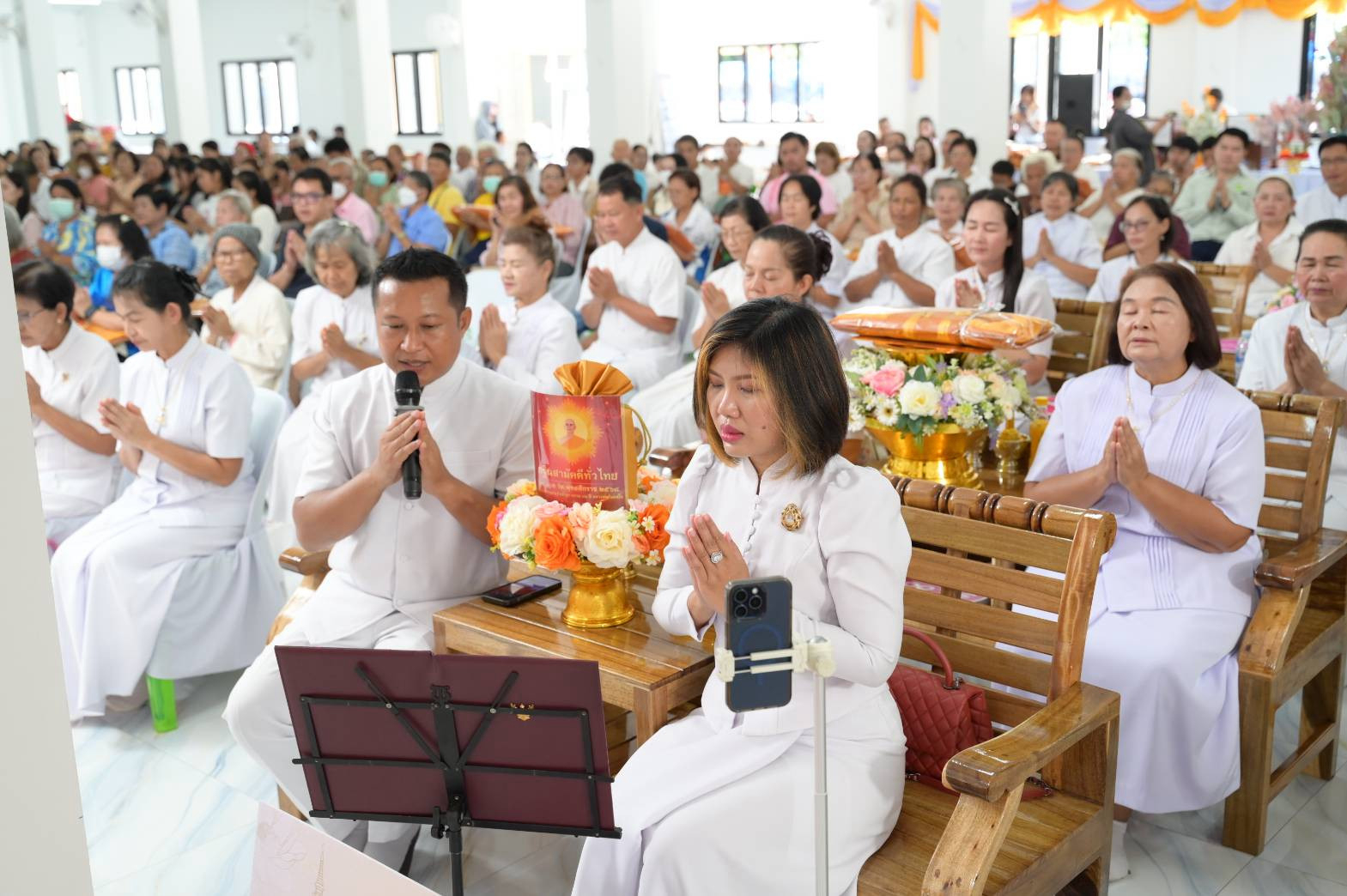 ภาพร่วมพิธีกรรมวัดโสภณวนาราม