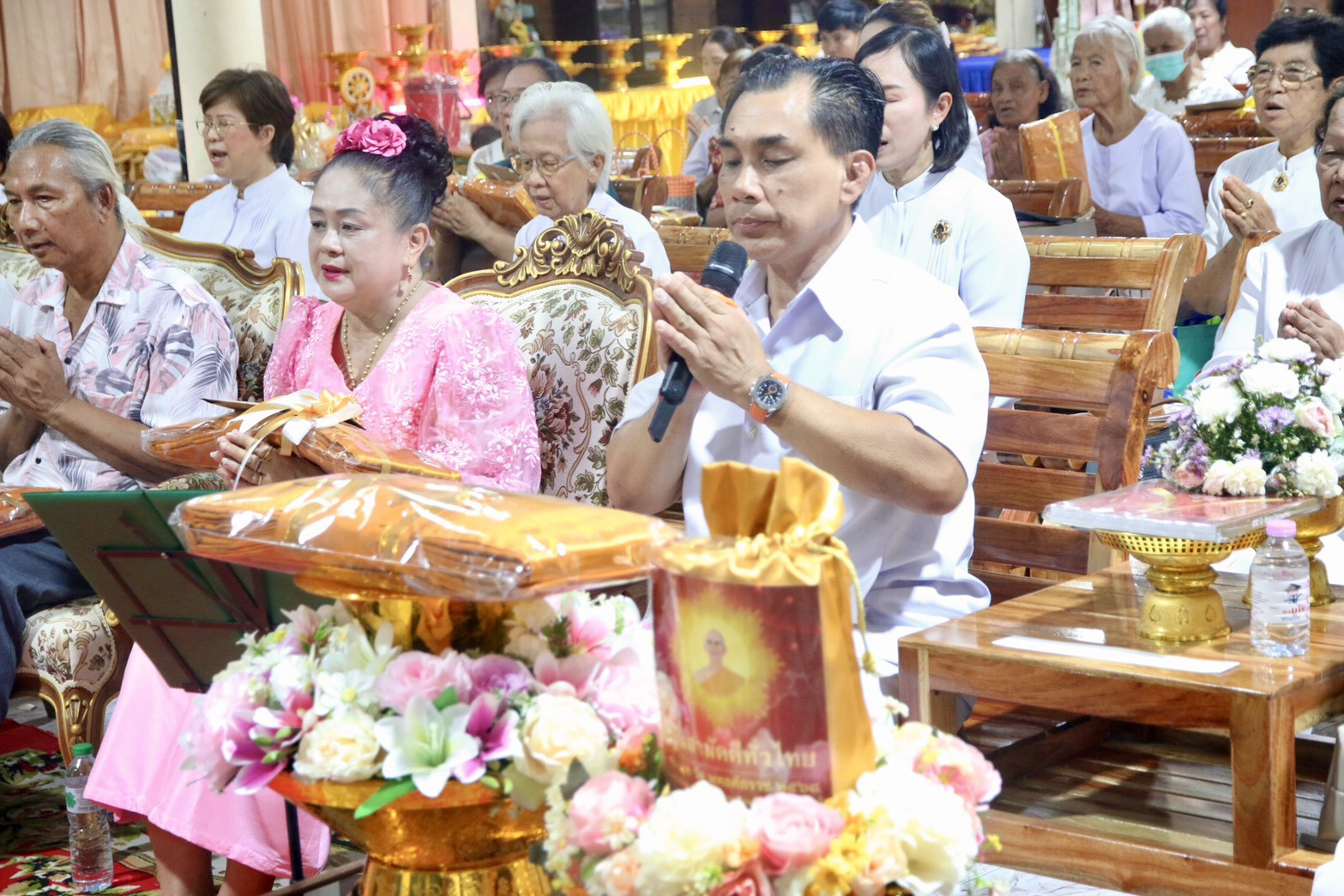 ภาพกล่าวคำถวายกฐินวัดเชิงเนินสุทธาวาส