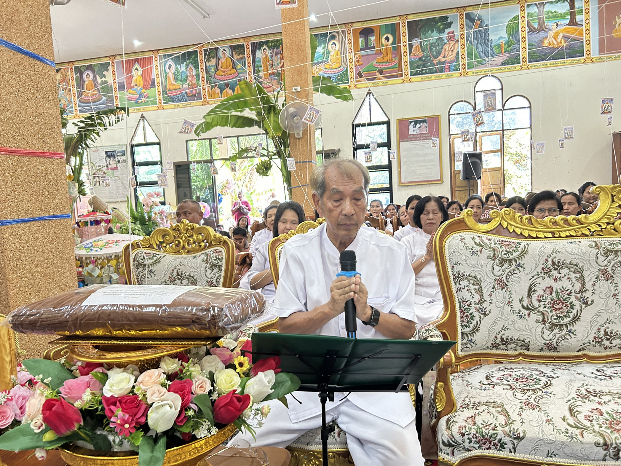 ภาพกล่าวคำถวายกฐินวัดจุฬามุนี