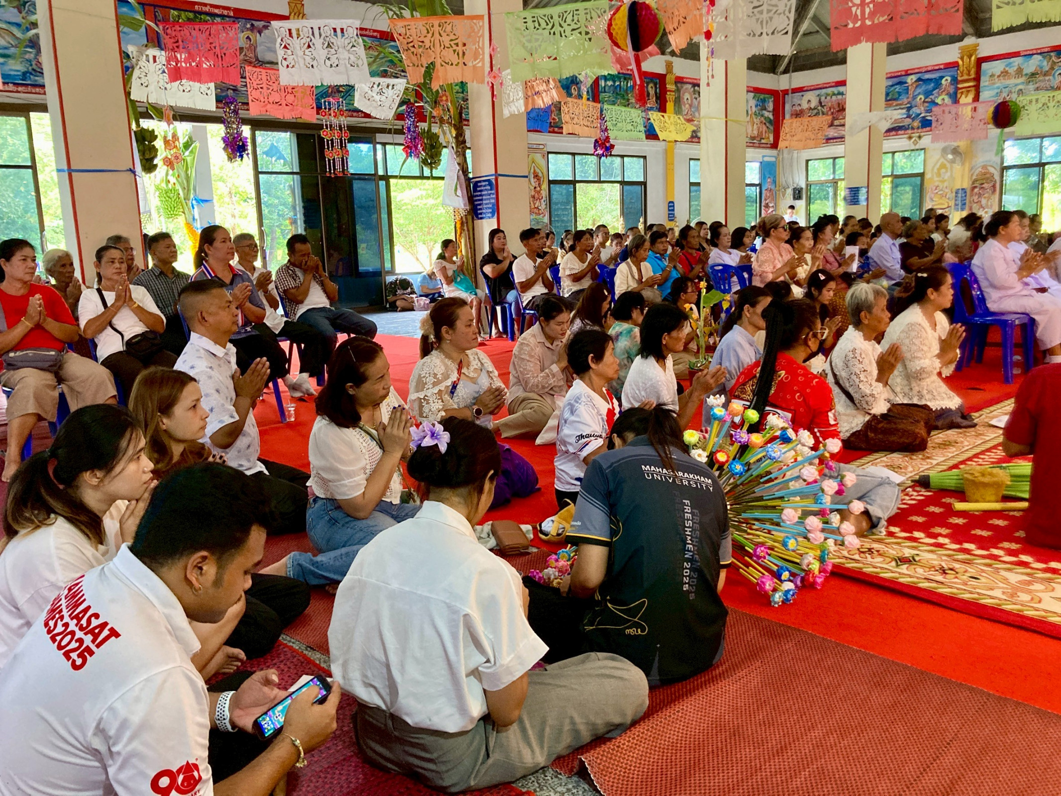 ภาพร่วมพิธีกรรมวัดโคกสำราญ
