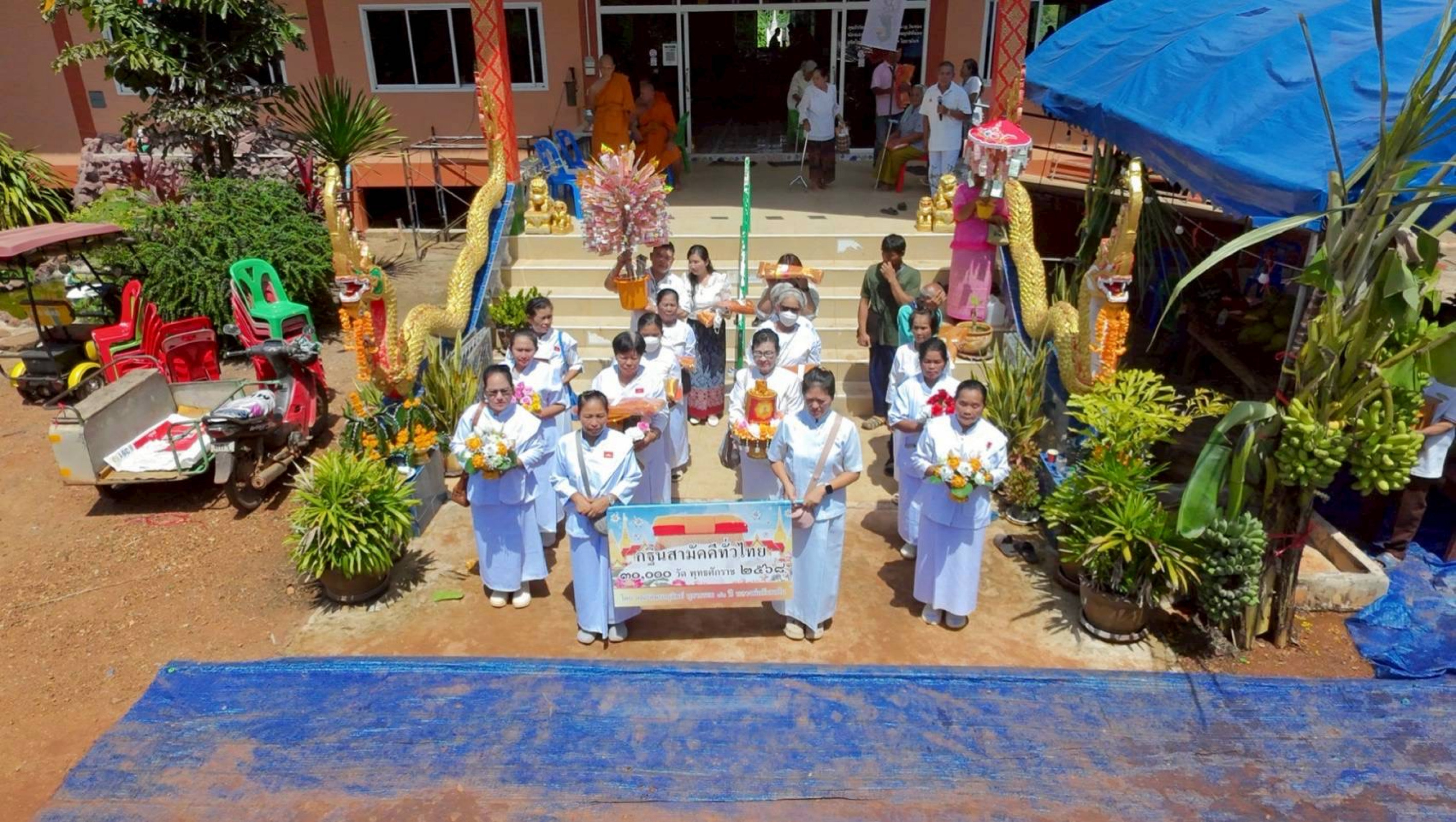 ภาพร่วมขบวนกฐินวัดใหม่มงคลธรรม