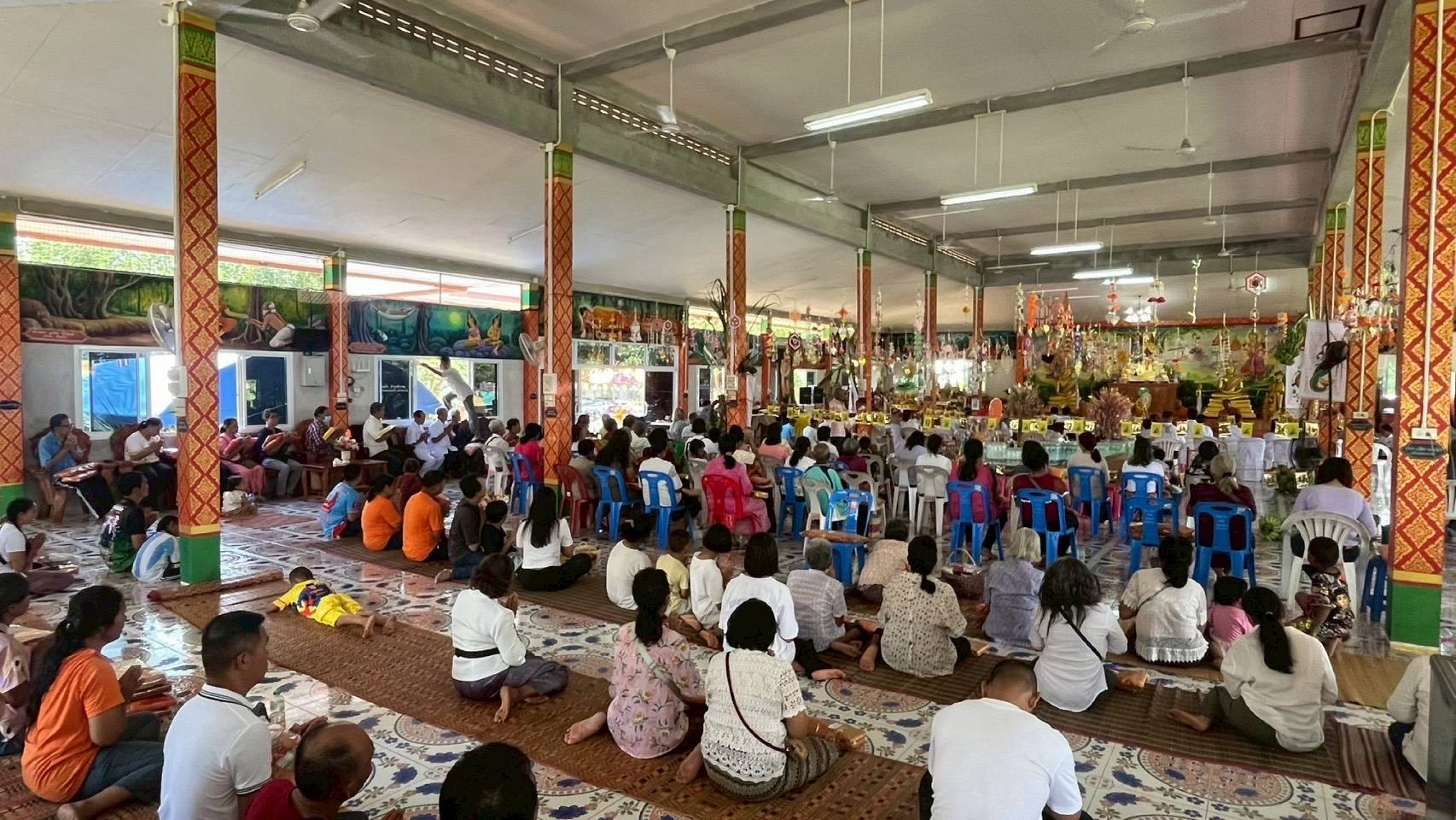 ภาพร่วมพิธีกรรมวัดใหม่มงคลธรรม