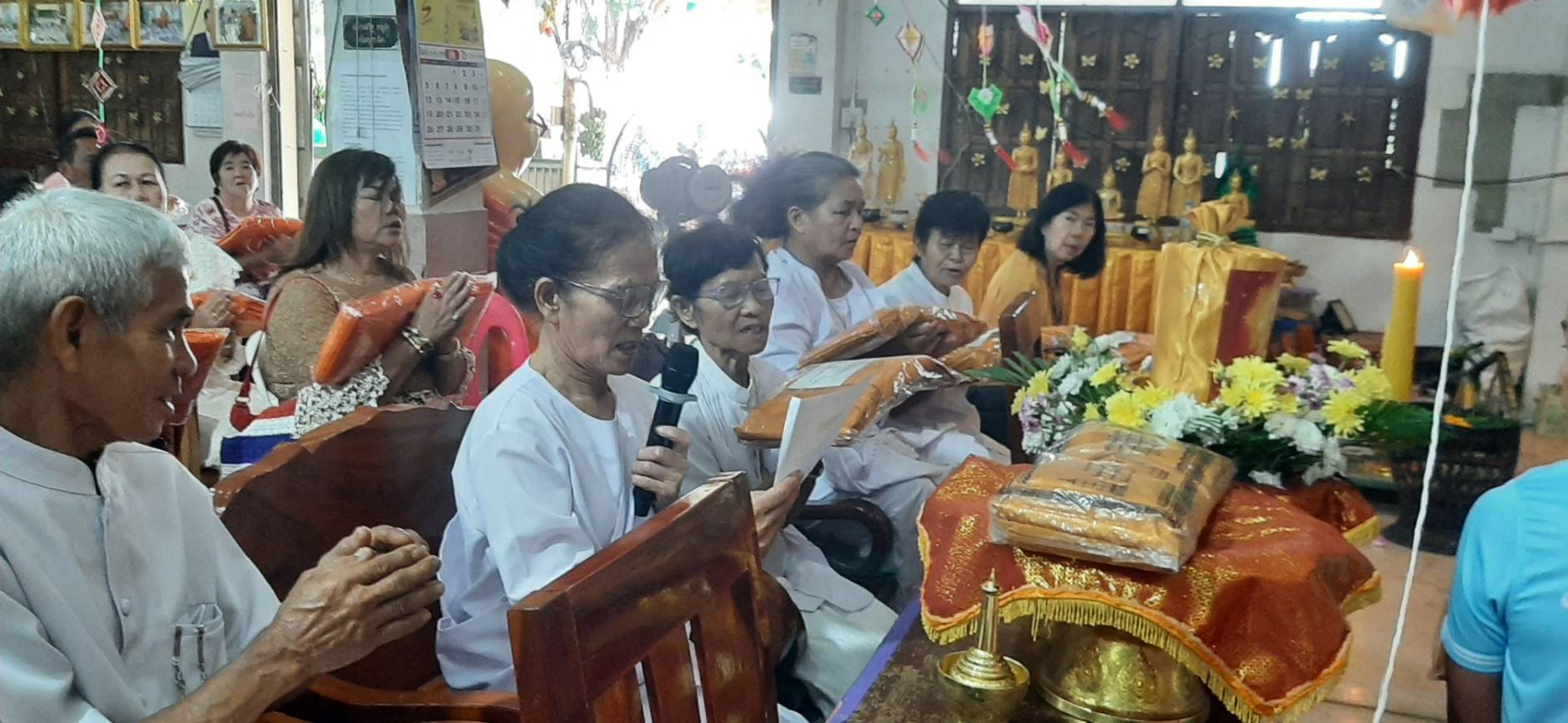 ภาพกล่าวคำถวายกฐินวัดวังจำปี