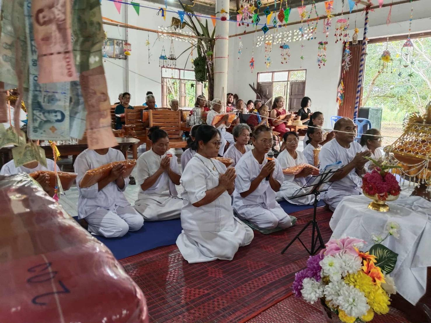 ภาพกล่าวคำถวายกฐินสำนักสงฆ์ไตรรงค์พนาวาส