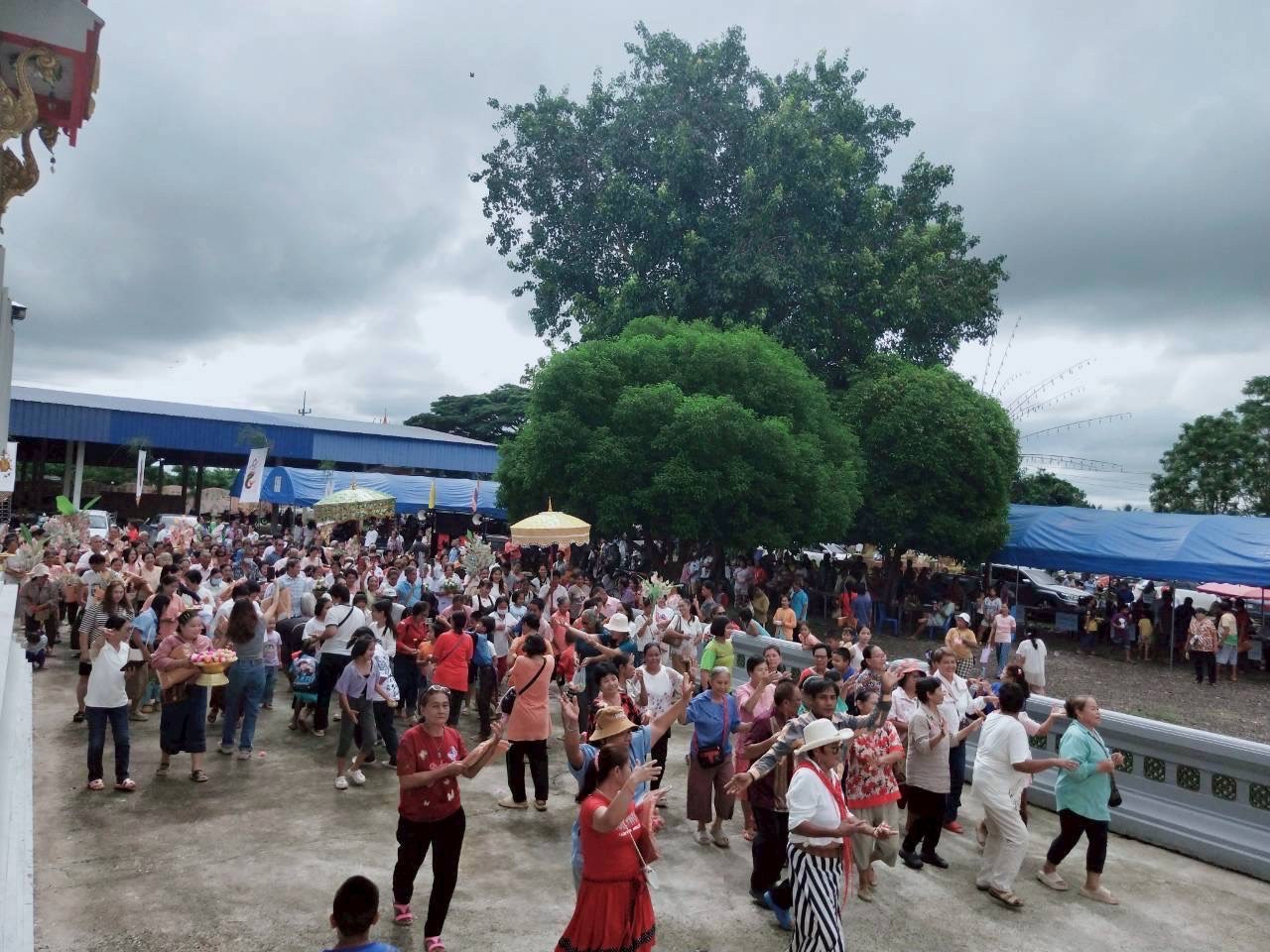 ภาพร่วมพิธีกรรมวัดไพรจิตรสามัคคีธรรม