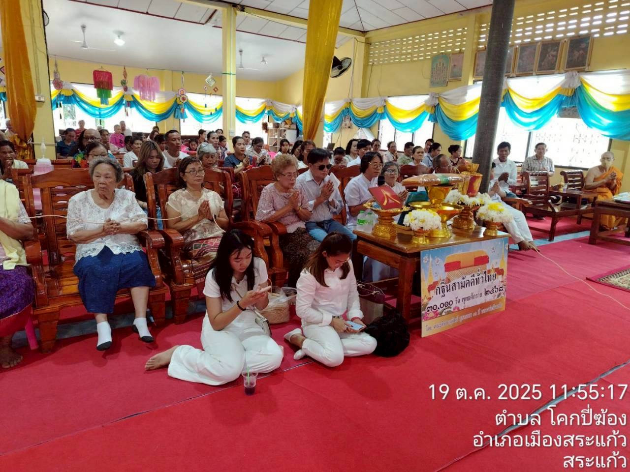 ภาพกล่าวคำถวายกฐินวัดลุงพลู