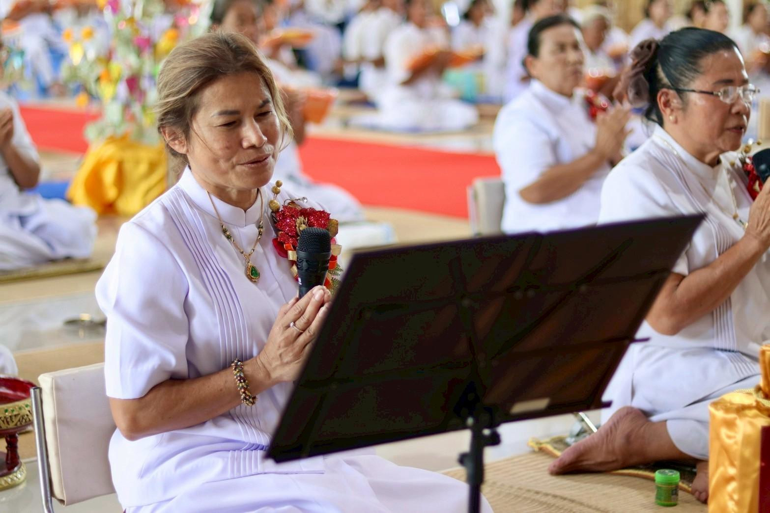 ภาพกล่าวคำถวายกฐินศูนย์ปฏิบัติธรรมอรัญประเทศ