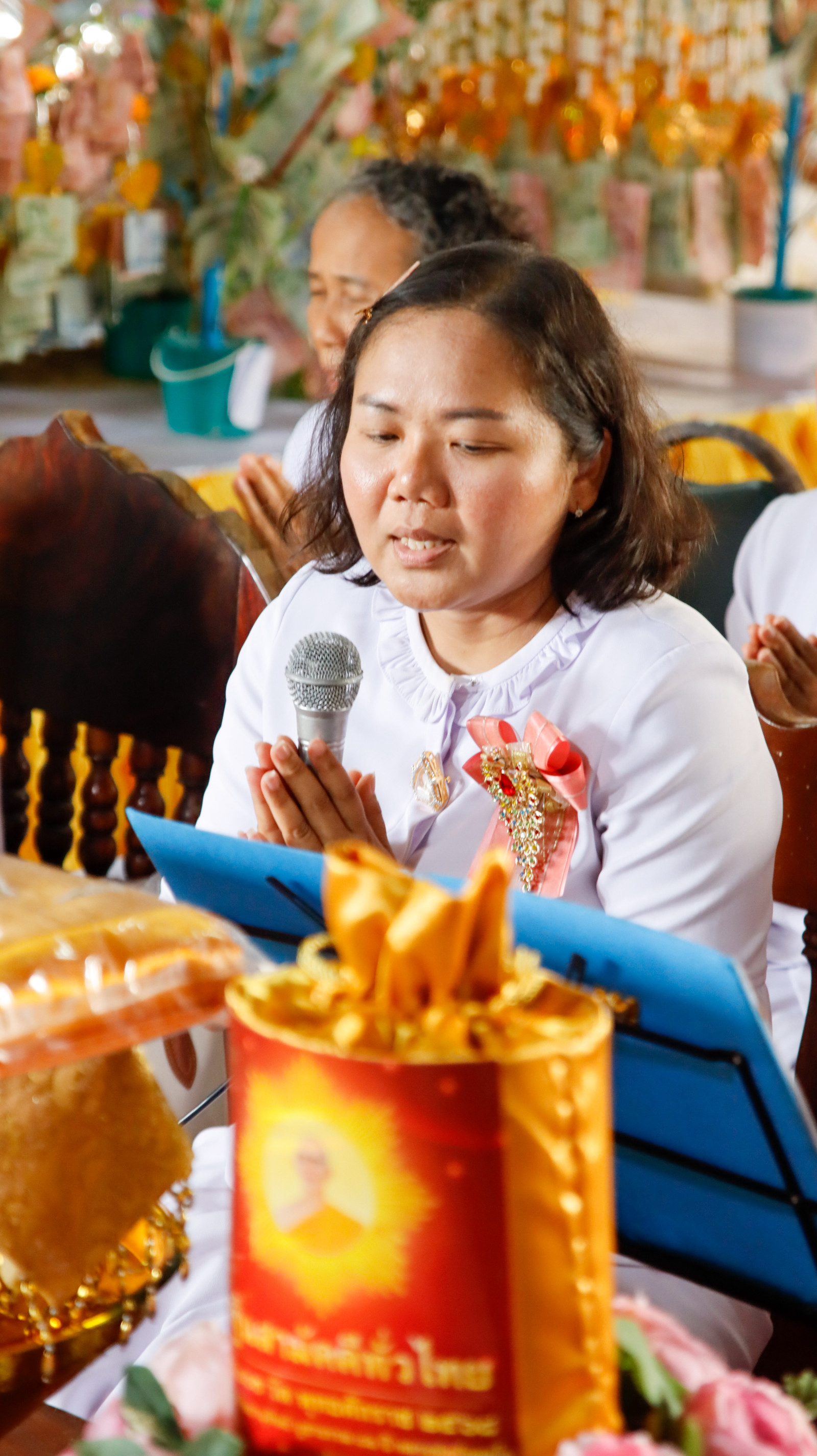 ภาพกล่าวคำถวายกฐินที่พักสงฆ์ธรรมเจริญ