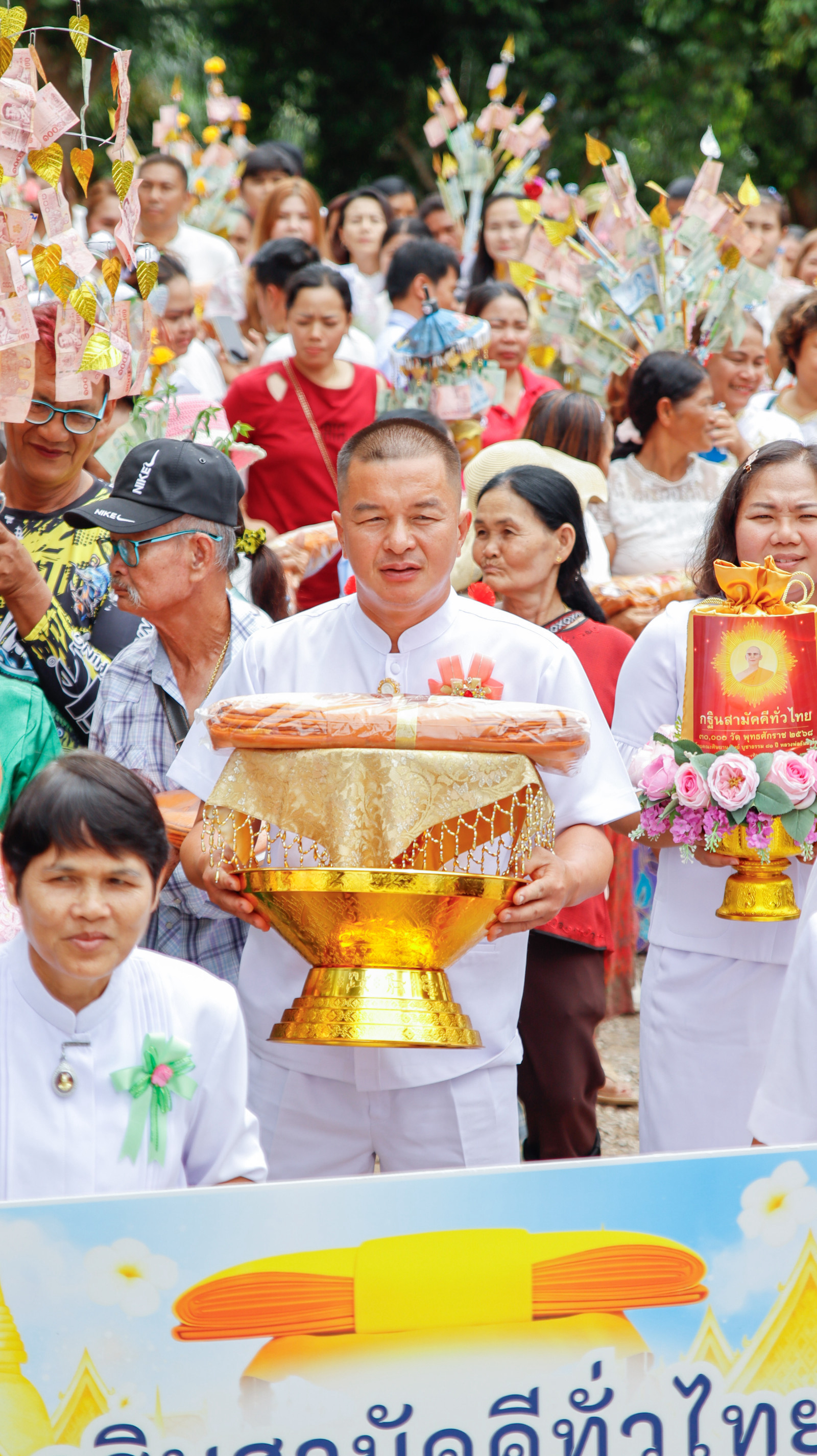 ภาพร่วมพิธีกรรมที่พักสงฆ์ธรรมเจริญ