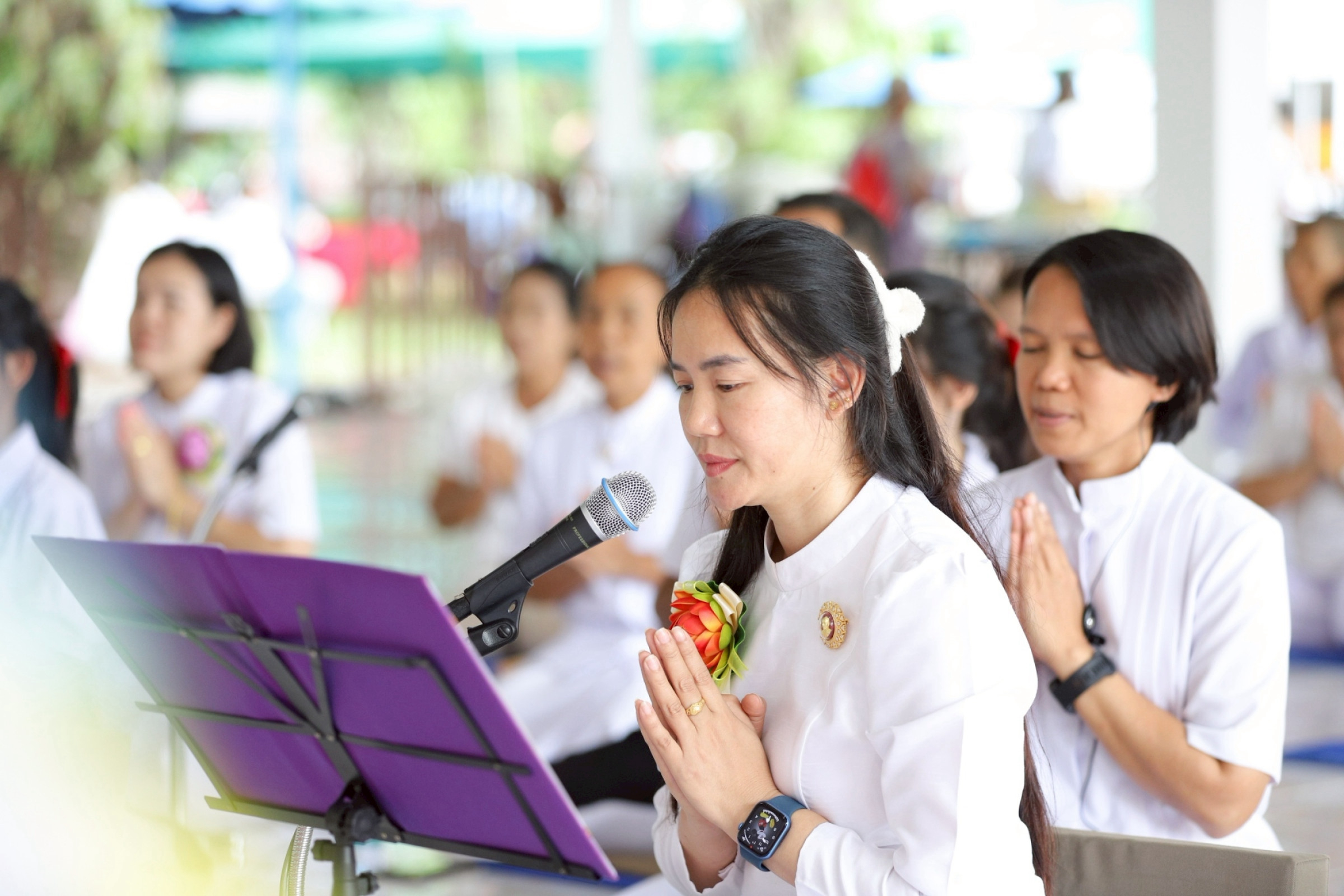 ภาพกล่าวคำถวายกฐินศูนย์ปฏิบัติธรรมชุมพร
