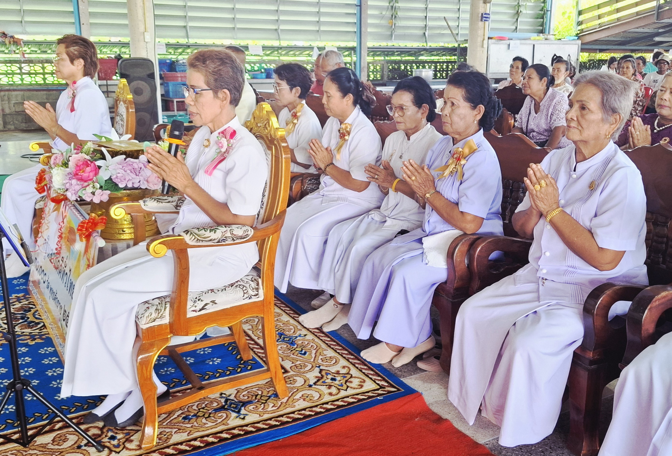 ภาพกล่าวคำถวายกฐินวัดธรรมารามแสงประสิทธิ์(ขอนหาด)