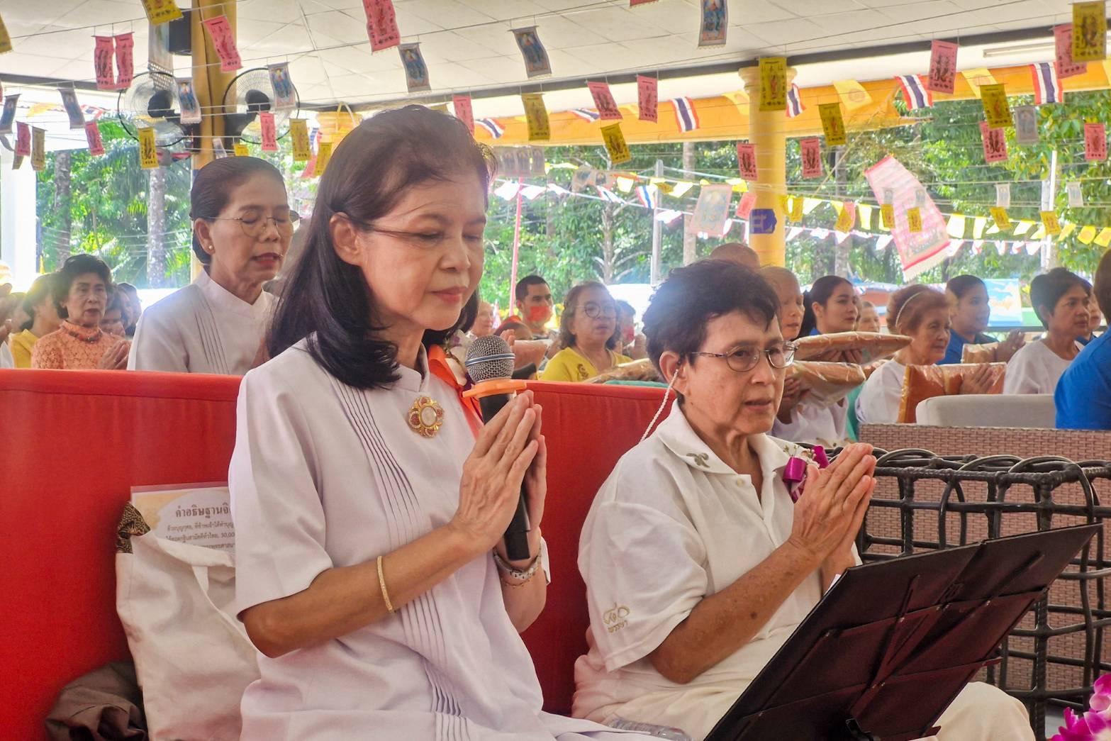 ภาพกล่าวคำถวายกฐินที่พักสงฆ์บ้านปากวีป