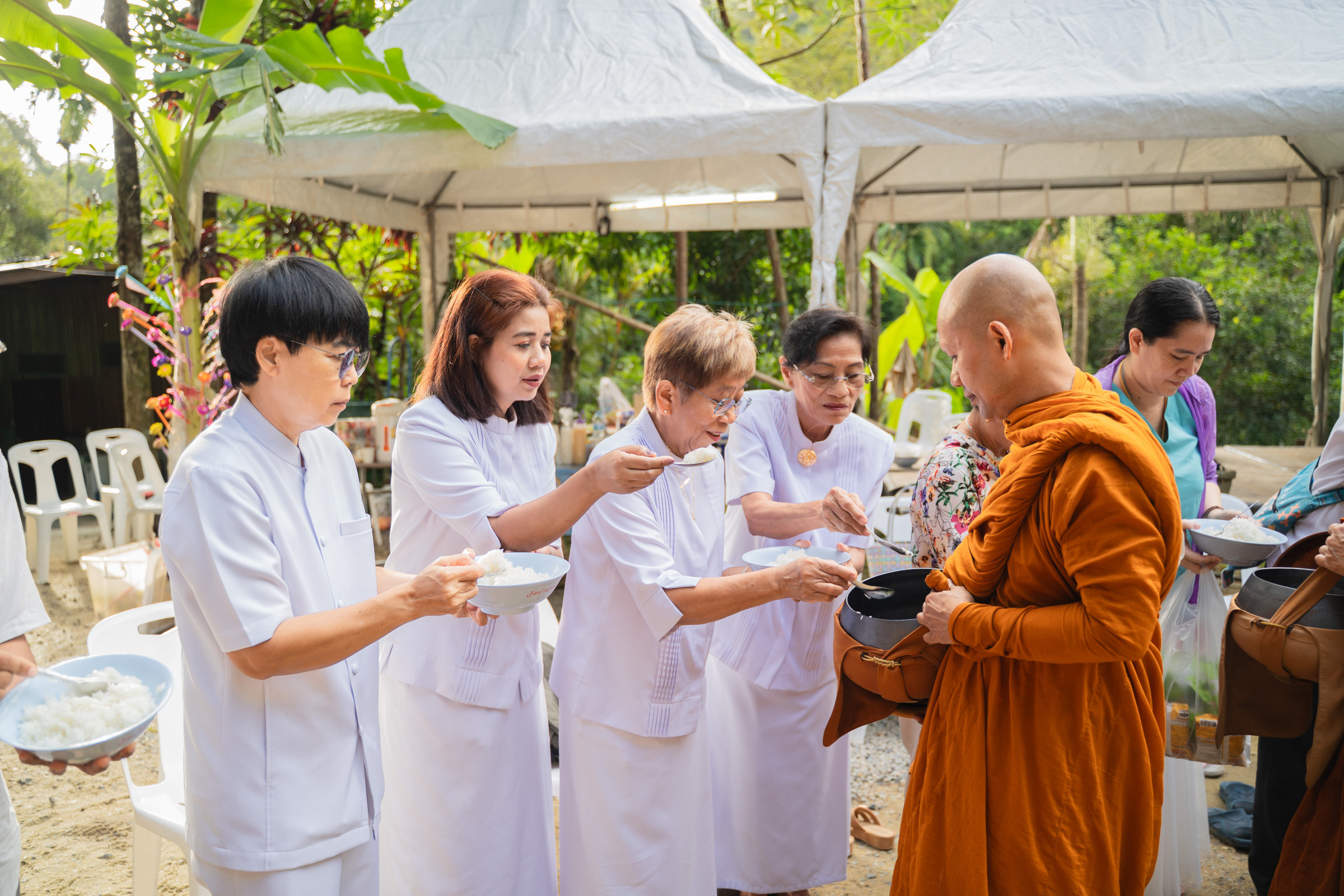 ภาพร่วมพิธีกรรมวัดป่าบางขนุน