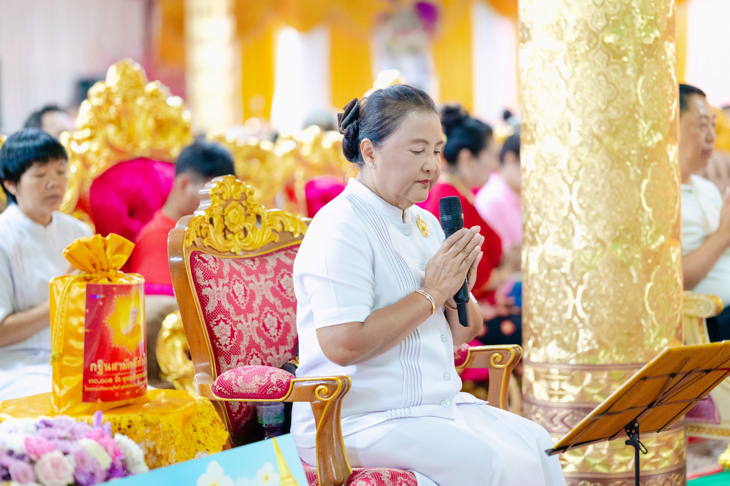 ภาพกล่าวคำถวายกฐินวัดศรีสุนทร