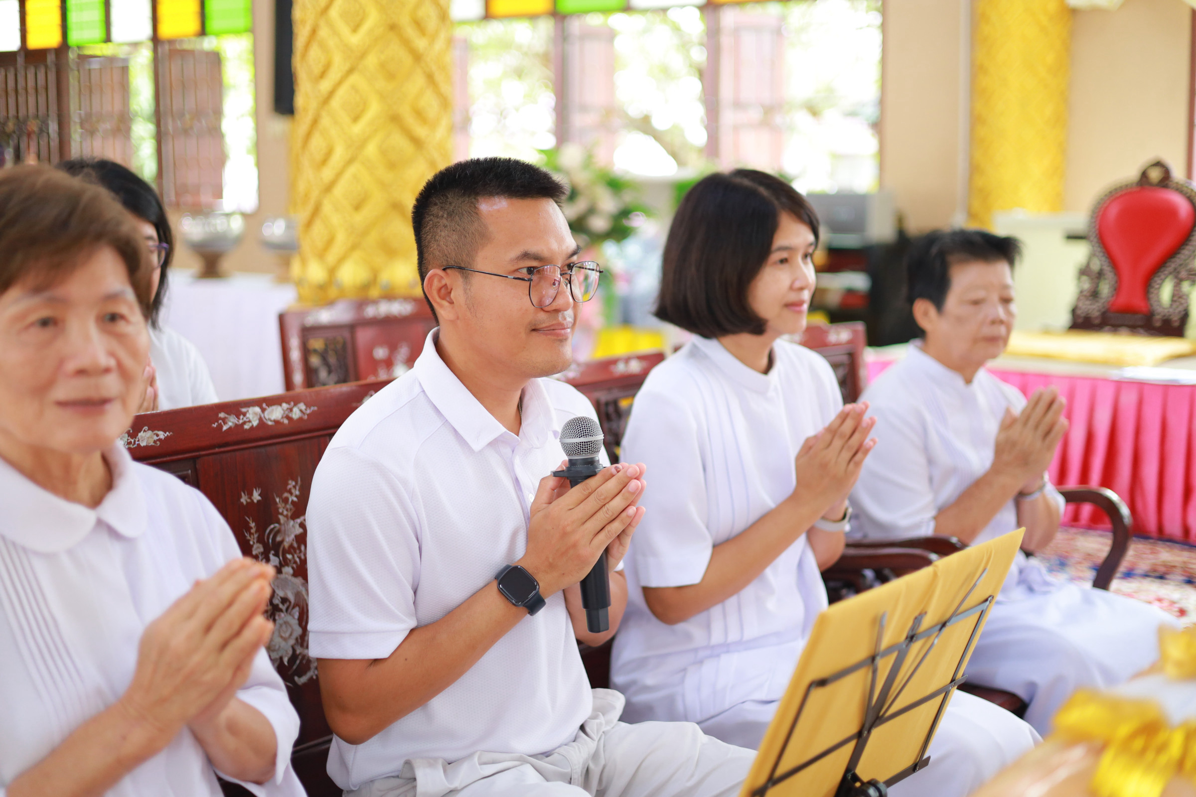 ภาพกล่าวคำถวายกฐินที่พักสงฆ์แหลมเพชร