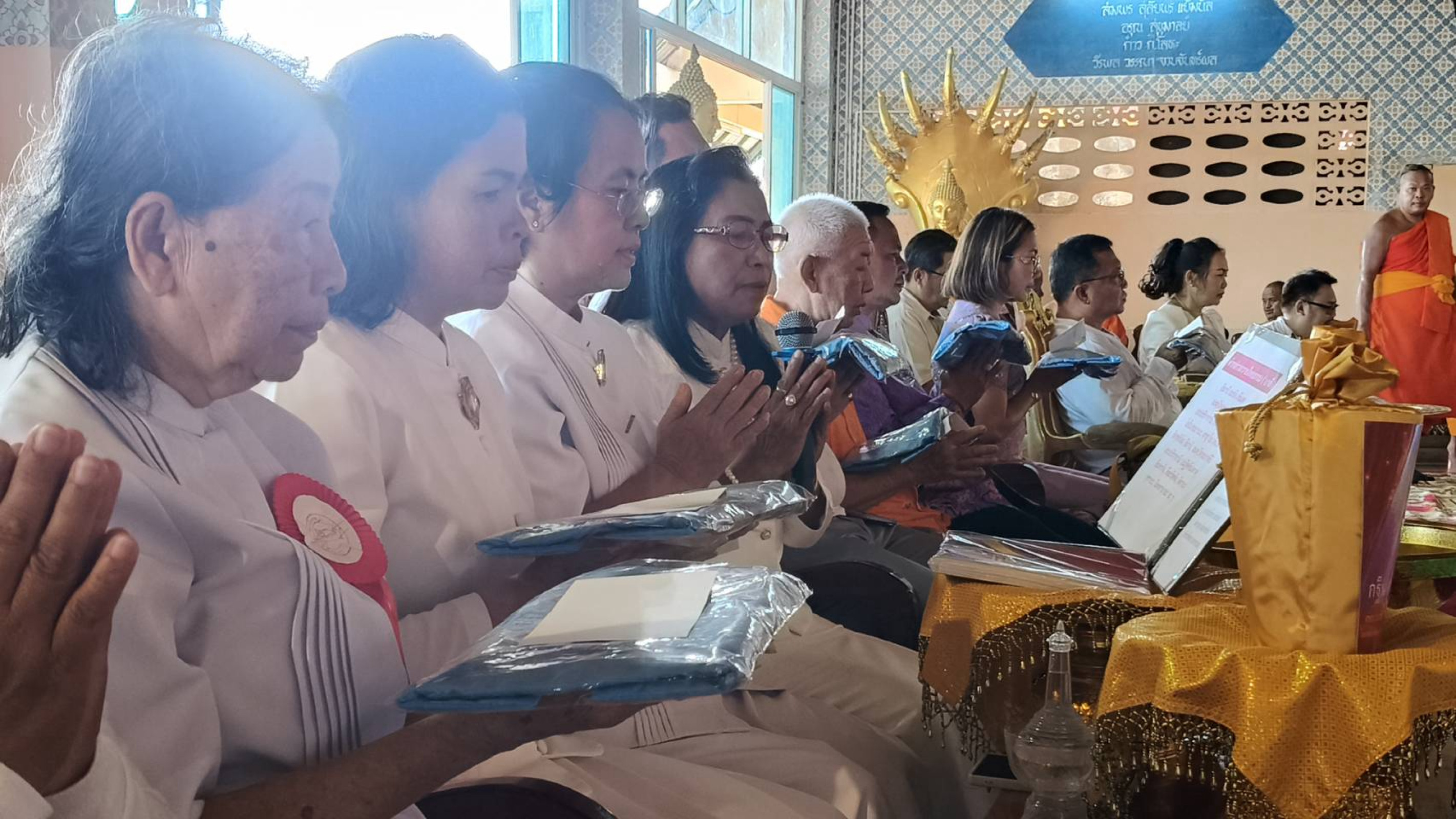 ภาพกล่าวคำถวายกฐินวัดวารีบรรพต