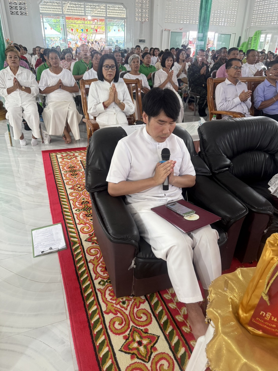 ภาพกล่าวคำถวายกฐินวัดนกงาง