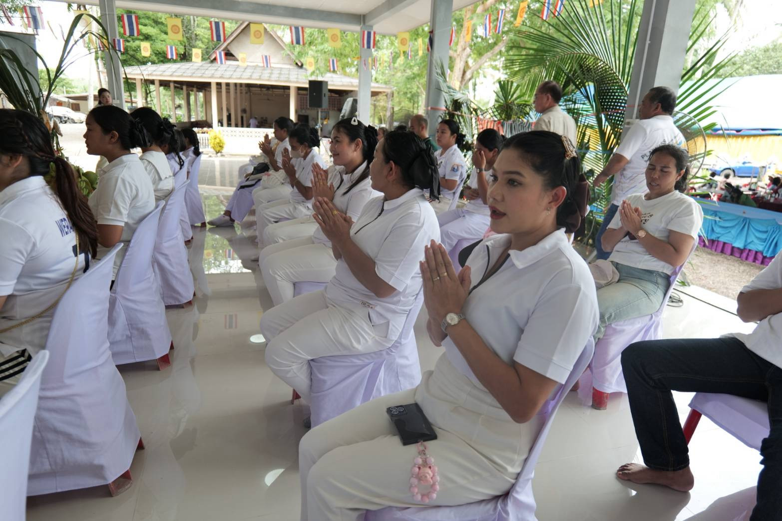 ภาพร่วมพิธีกรรมสำนักสงฆ์สายเพ็ญ