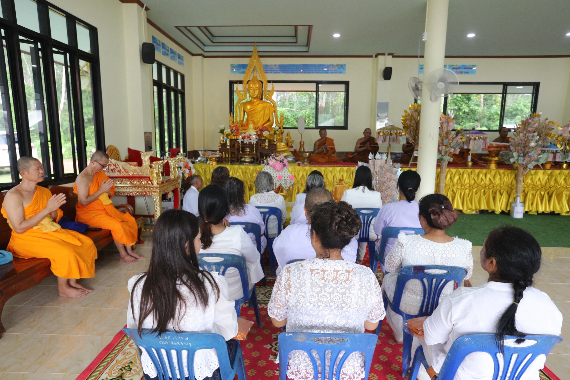 ภาพร่วมพิธีกรรมสำนักสงฆ์บ้านขวัญพัฒน์