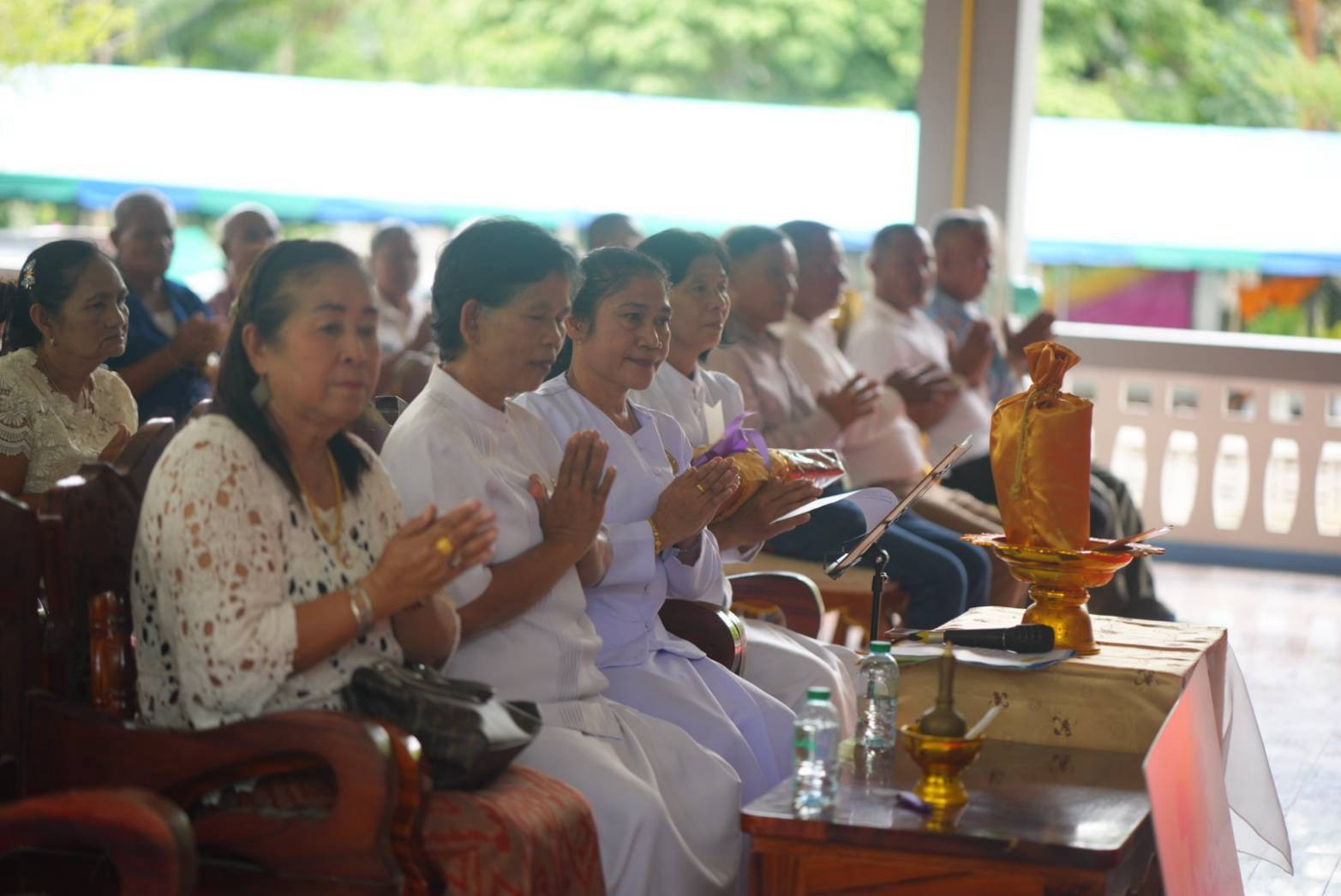 ภาพร่วมพิธีกรรมที่พักสงฆ์สามัคคีเทพนิมิตวนาราม (บ้านมูลนิธิ)