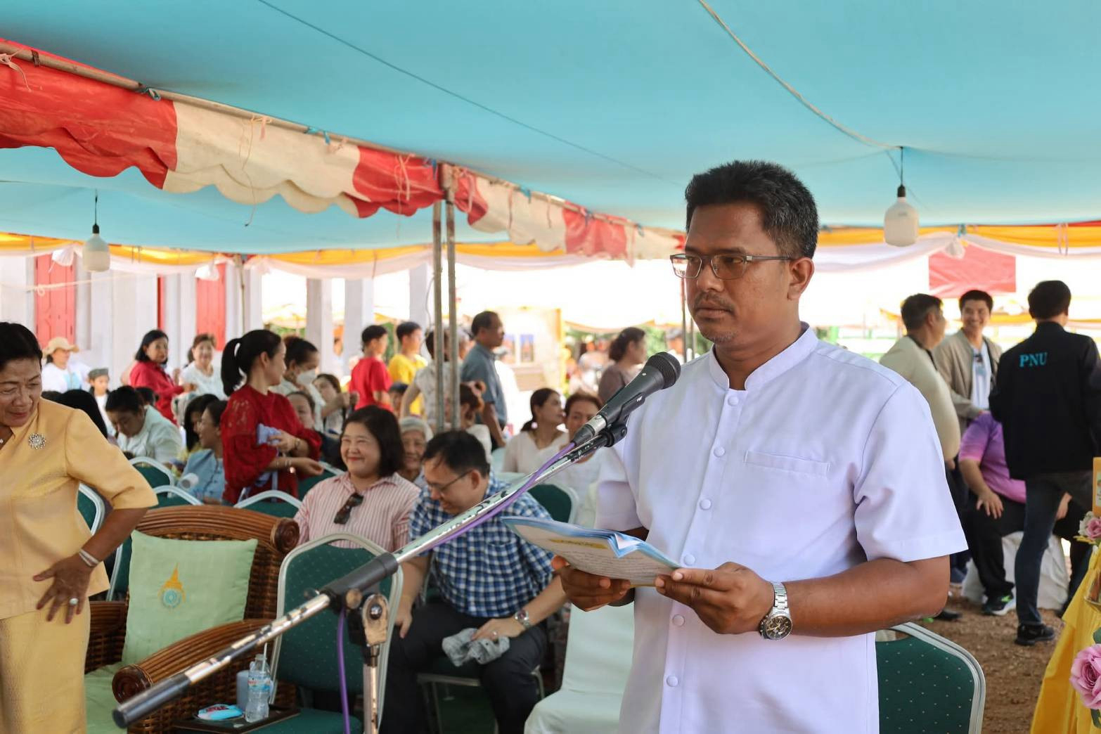 ภาพกล่าวคำถวายกฐินวัดบ้านทุ่งกง