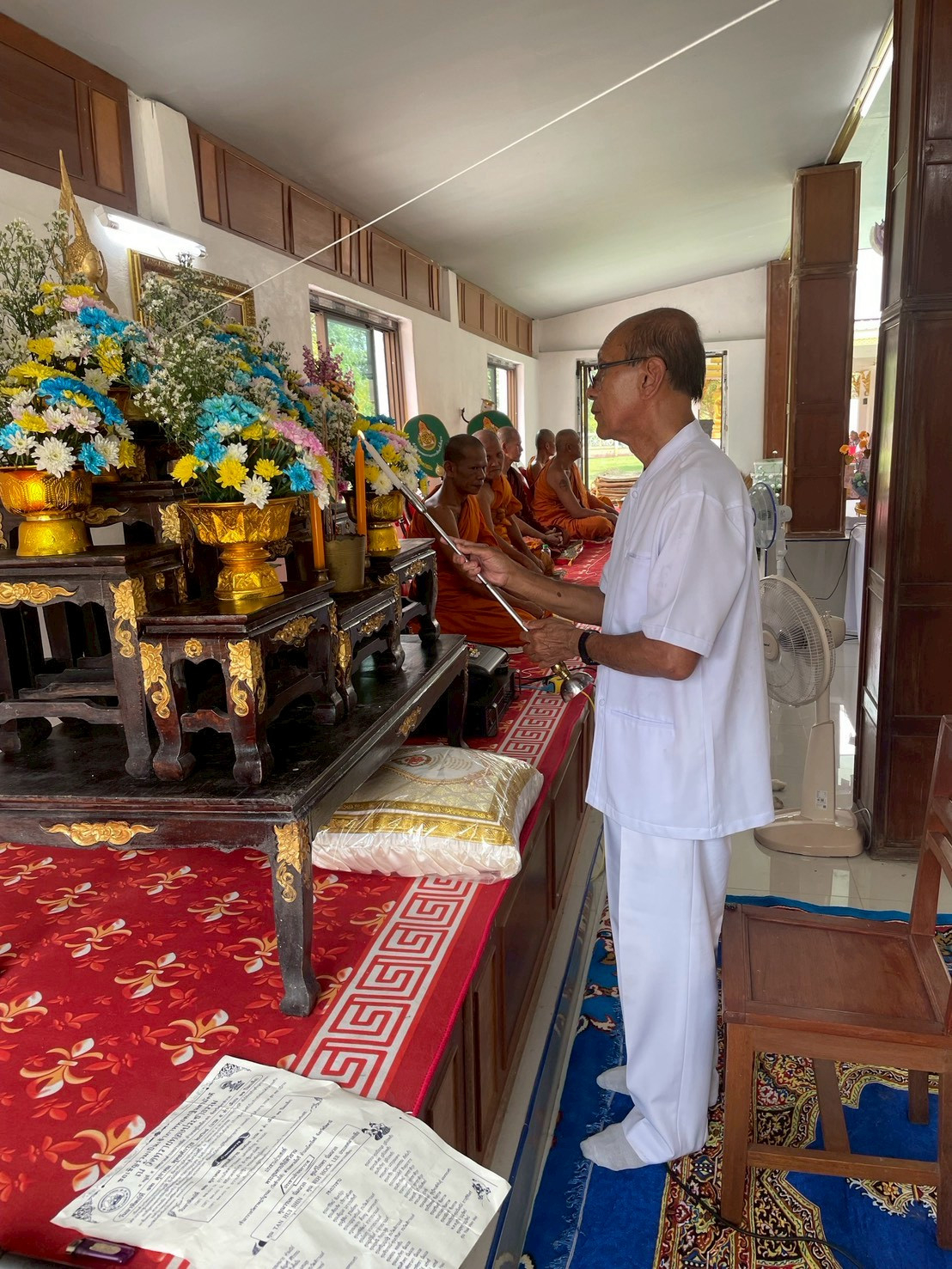 ภาพร่วมพิธีกรรมวัดทรายทองประชาธรรม