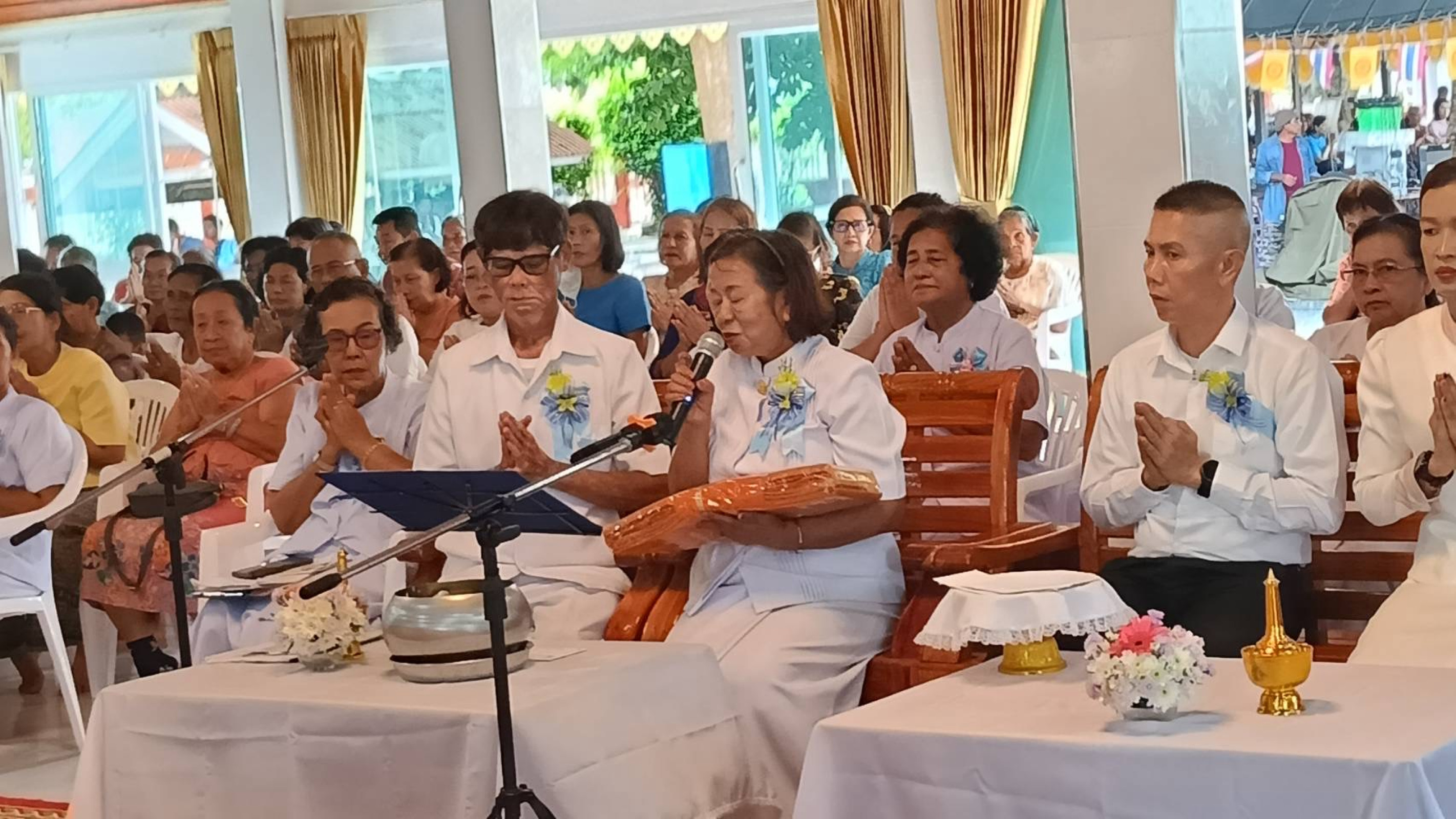 ภาพกล่าวคำถวายกฐินวัดบุพพนิมิต