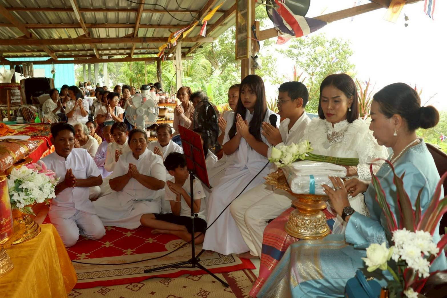 ภาพกล่าวคำถวายกฐินที่พักสงฆ์สวนธรรมเขาแม่พันธุรัตน์