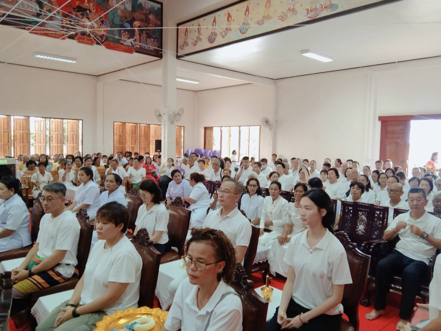 ภาพร่วมพิธีกรรมวัดโคกแย้ม