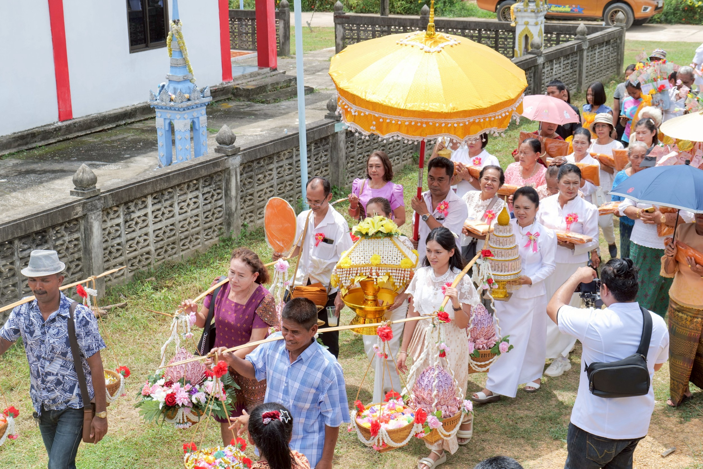 ภาพร่วมพิธีกรรมวัดสุภาษิตาราม(เกาะแกง)