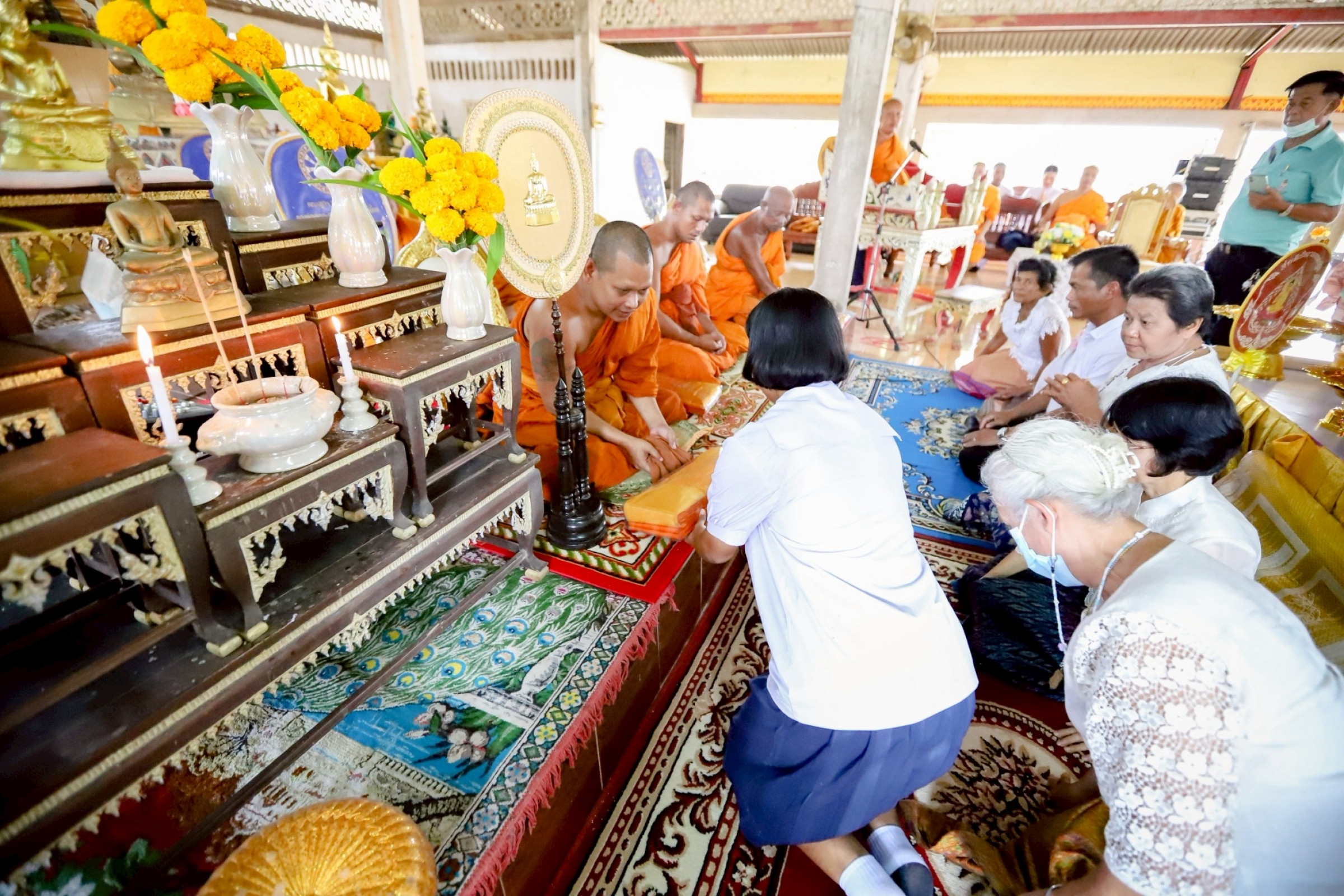 ภาพร่วมพิธีกรรมวัดแตระ