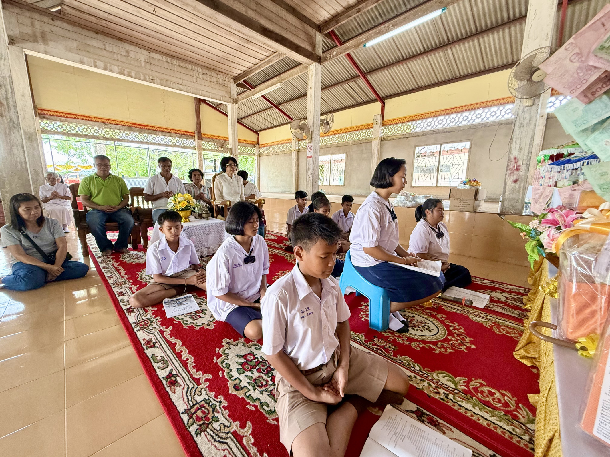 ภาพร่วมพิธีกรรมวัดแตระ